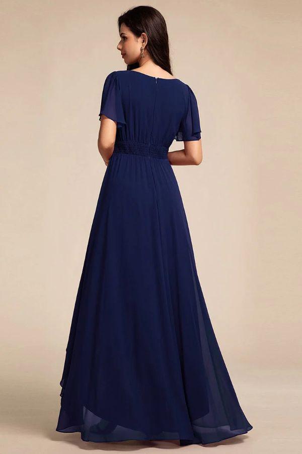 Asymmetrical Maxi Chiffon Dress CS0684 - COCOMELODY