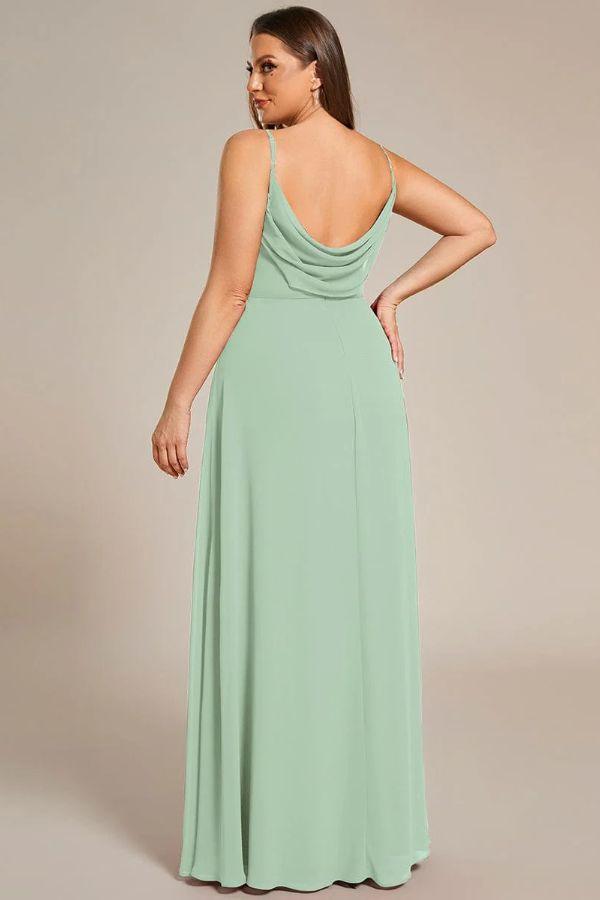 A-Line Maxi Chiffon Dress CS0690 - COCOMELODY