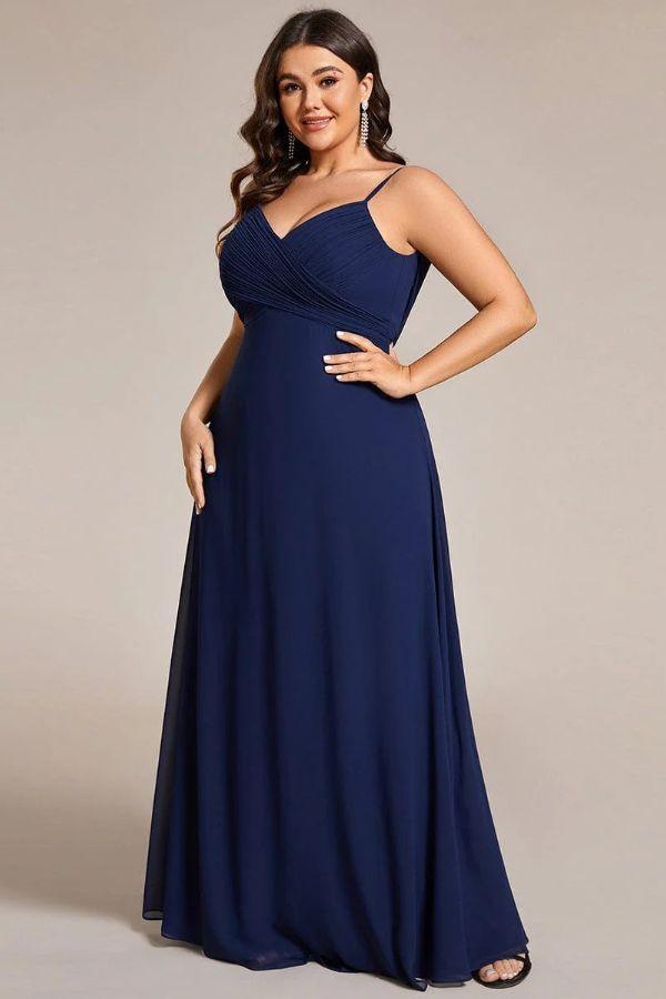 A-Line Maxi Chiffon Dress CS0690 - COCOMELODY
