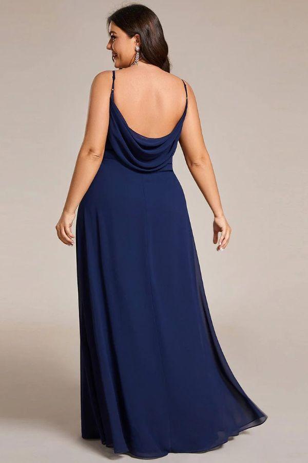 A-Line Maxi Chiffon Dress CS0690 - COCOMELODY