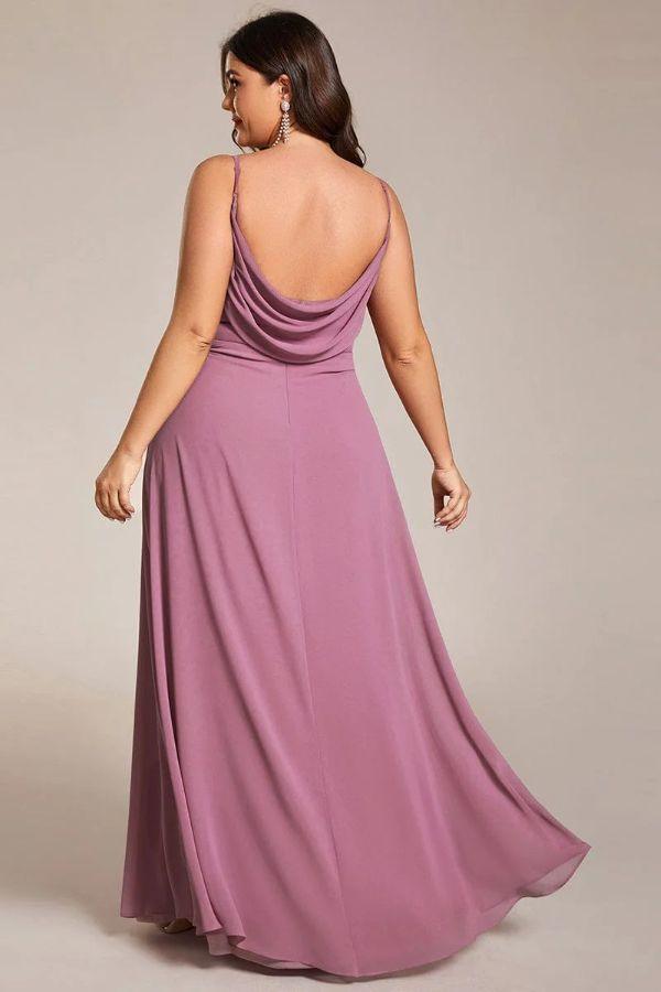 A-Line Maxi Chiffon Dress CS0690 - COCOMELODY