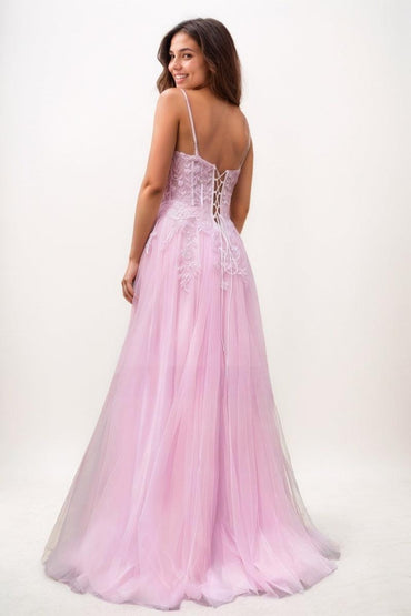 A-Line V-Neck Silk Like Satin Prom Dresses CS0764 - COCOMELODY