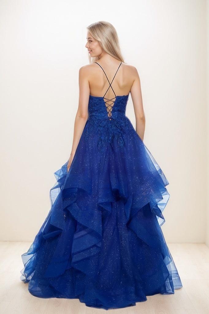 Ball Gown Sweetheart Tiered Skirt Tulle Prom Dresses CS0842 - COCOMELODY