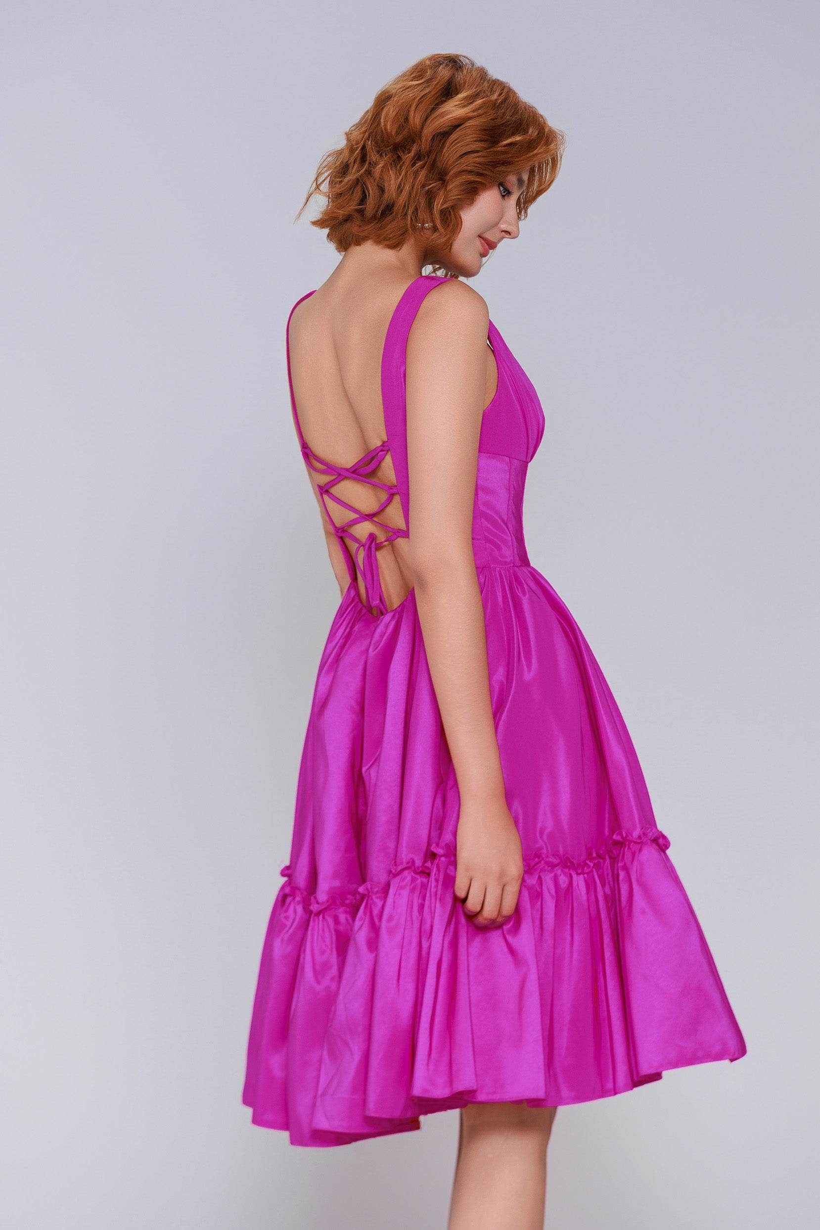 A-Line Mini Taffeta Short Homecoming Dresses COCOMELODY CS0952, Burgundy A-Line Mini Taffeta Short Homecoming Dresses COCOMELODY CS0952, Burgundy