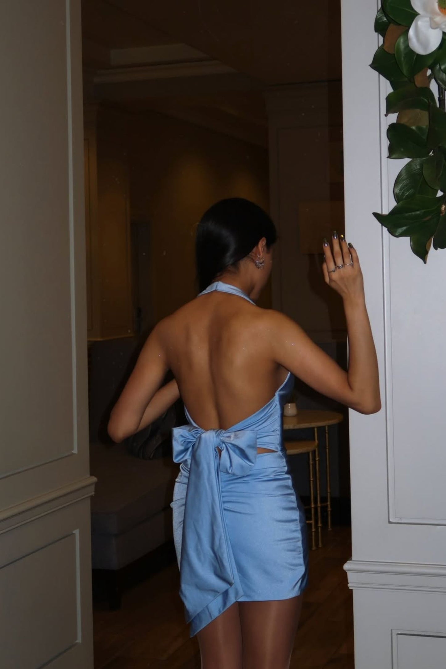 Sheath-Column Mini Stretch Crepe Hoco Holiday Party Dress CS0975IS