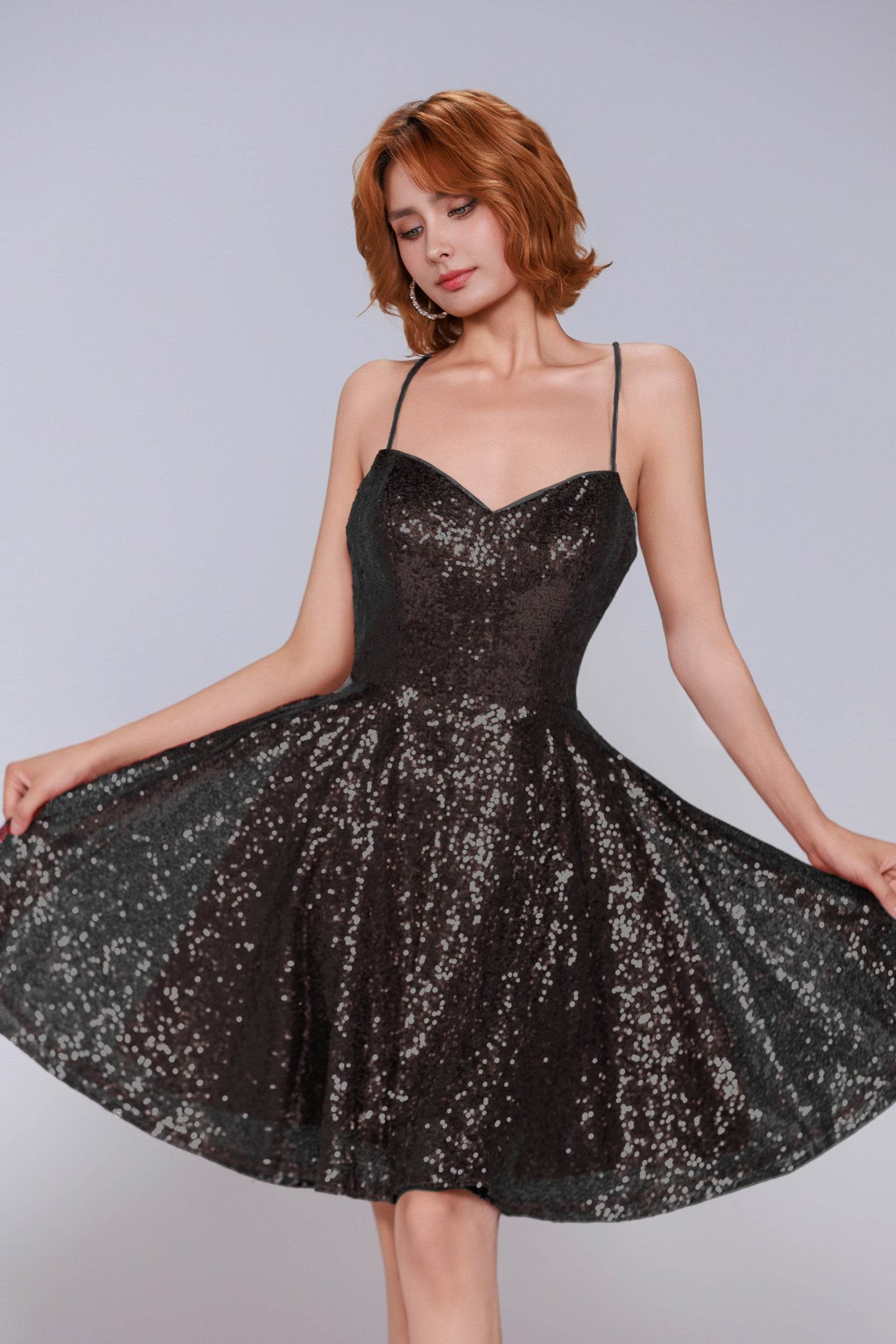 2025 Homecoming Dress Sequin A-line Short Sweetheart Backless Cocktail Party Women COCOMELODY CS0983 2025 Homecoming Dress Sequin A-line Short Sweetheart Backless Cocktail Party Women COCOMELODY CS0983