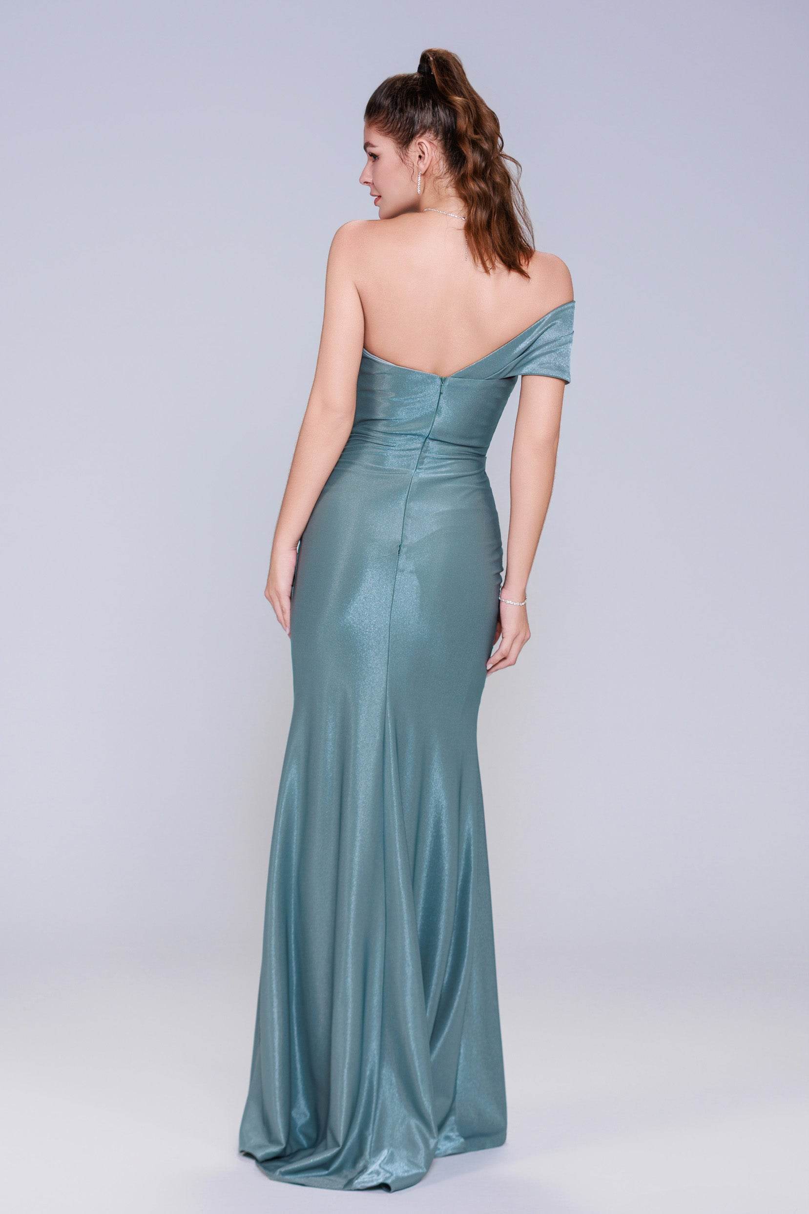 Sheath-Column Maxi Stretch Crepe Elegant Prom Dresses COCOMELODY CS1040 Sheath-Column Maxi Stretch Crepe Elegant Prom Dresses COCOMELODY CS1040