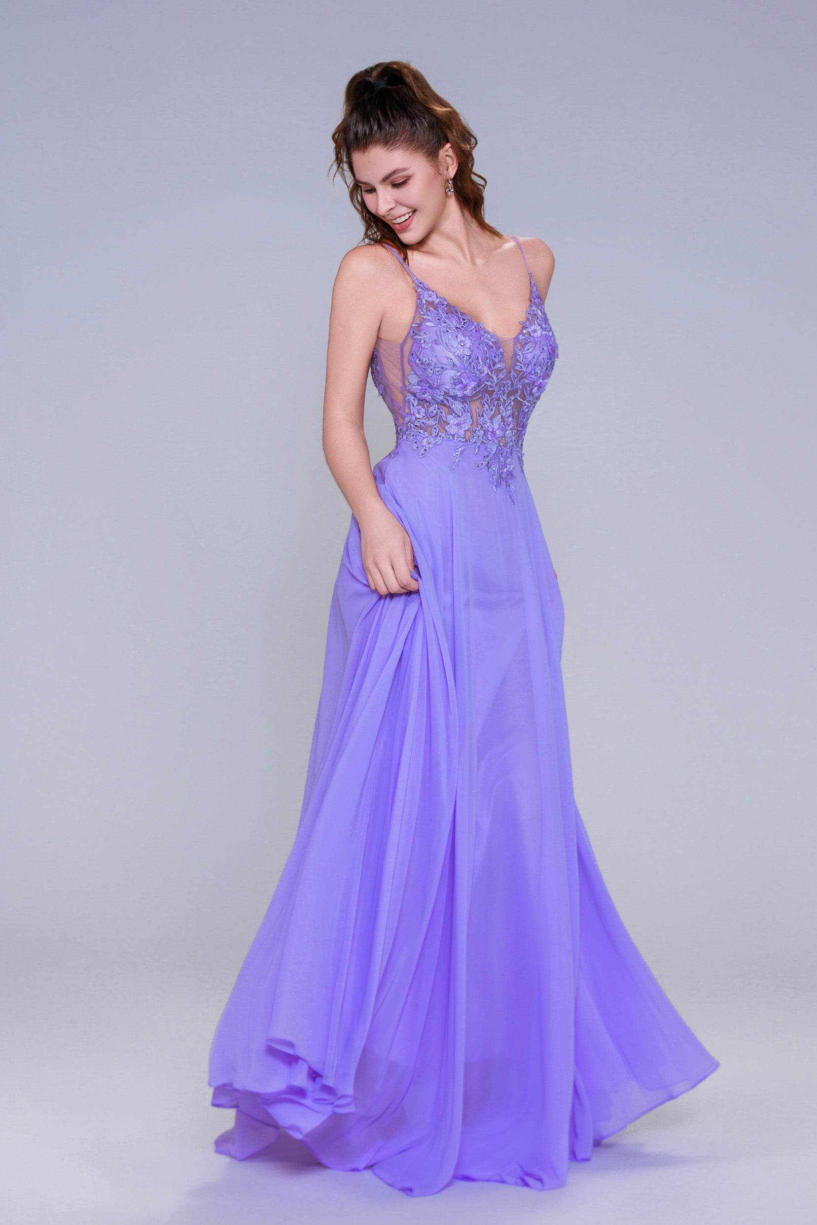 maxi purple prom dresses Berylove Women Purple Prom Dress Mermaid Corset Spaghetti Straps Maxi Party Dress with Appliques