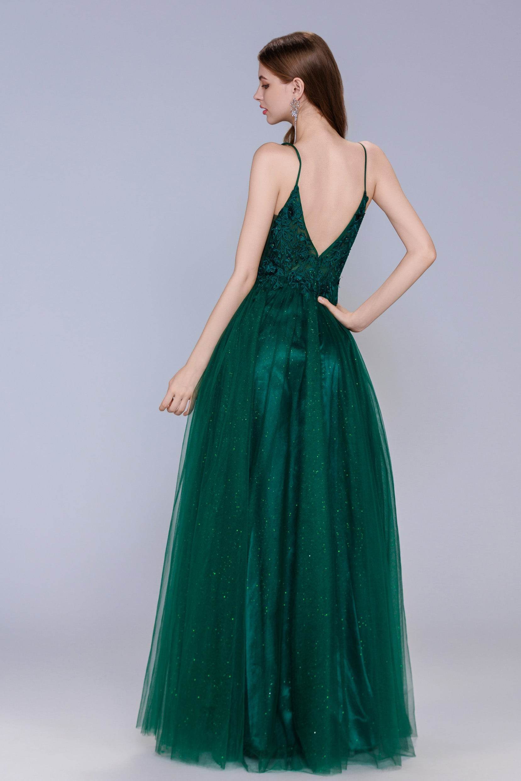 A-Line Maxi Tulle Plus Size Prom Dress COCOMELODY CS1060 A-Line Maxi Tulle Plus Size Prom Dress COCOMELODY CS1060