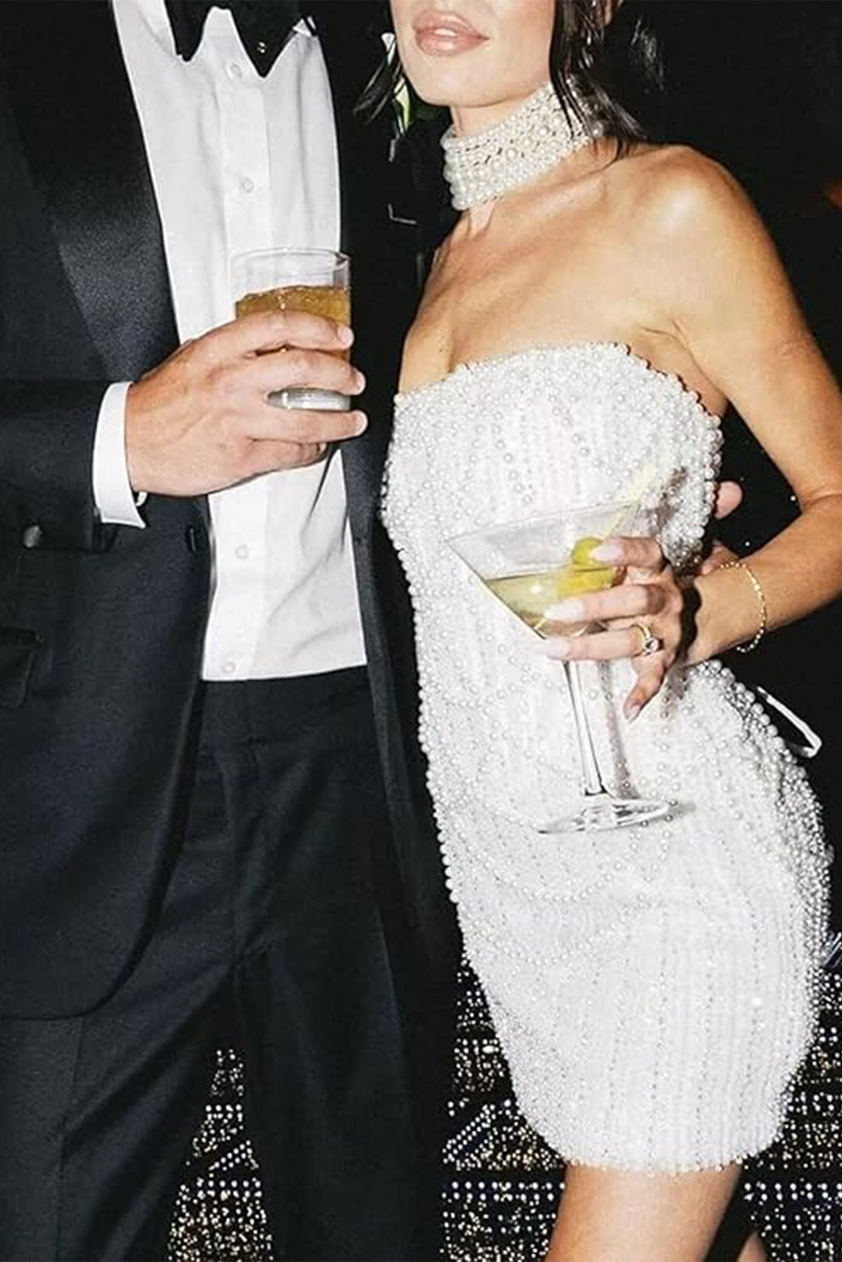 white beaded cocktail dress SAU LEE Lara Mini Dress, Jovani Style Formal Off-White Beaded Gown with