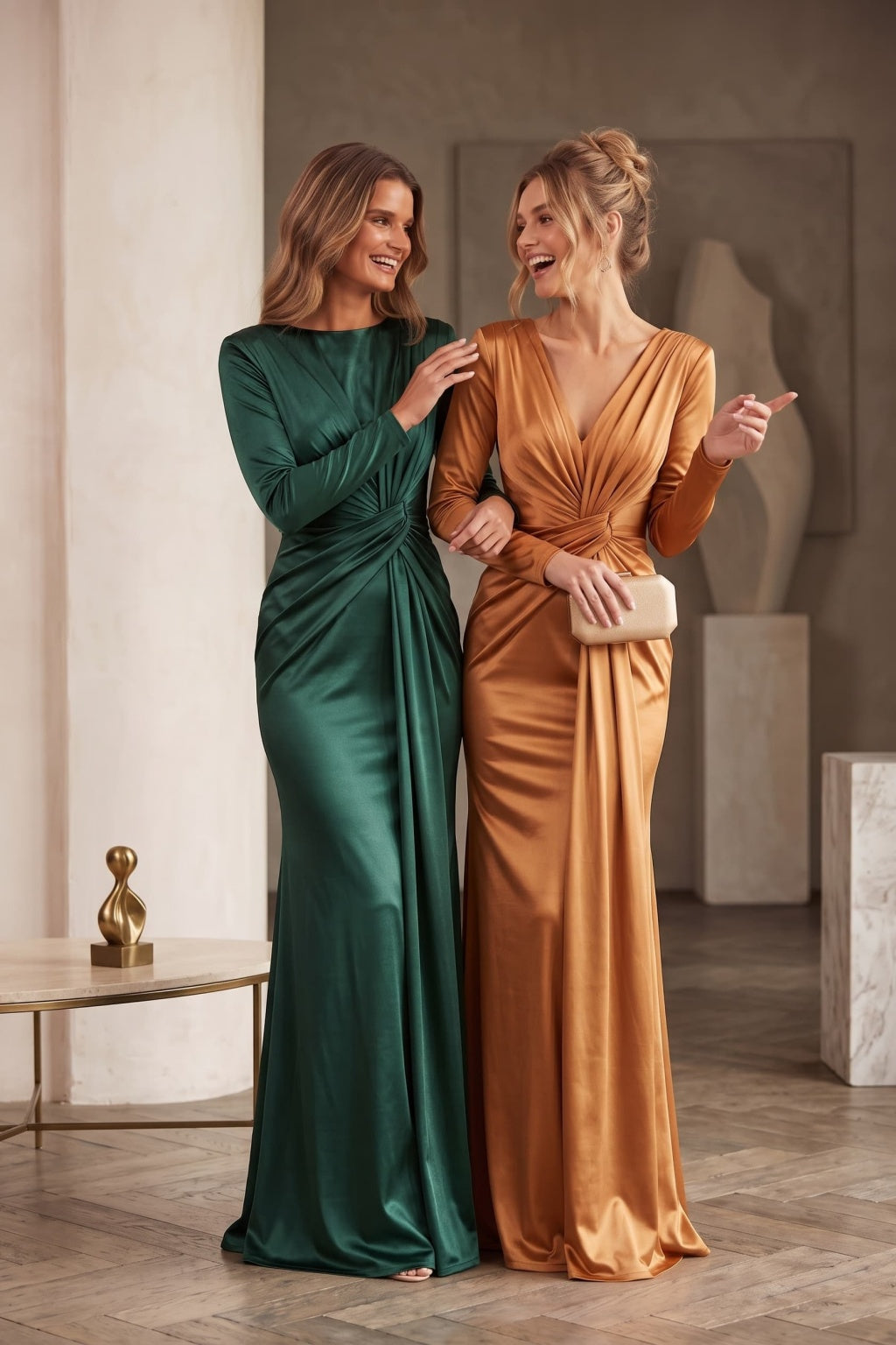 Trumpet-Mermaid Floor Length Stretch Satin Special Occasion Dress CS1078 - Wine - COCOMELODY