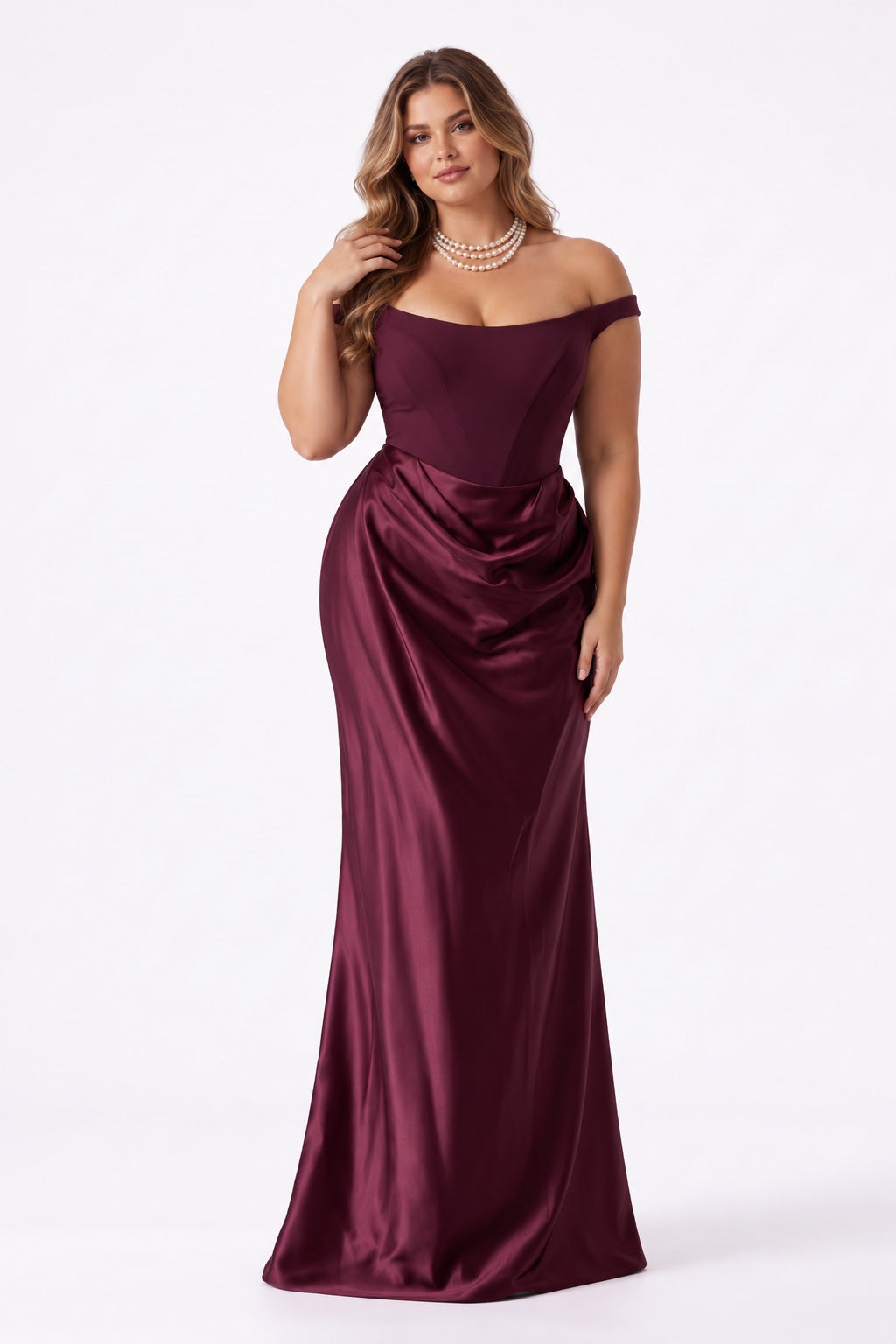 Sheath Floor Length Elastic Cloth Acetate Satin Special Occasion Dress CS1091