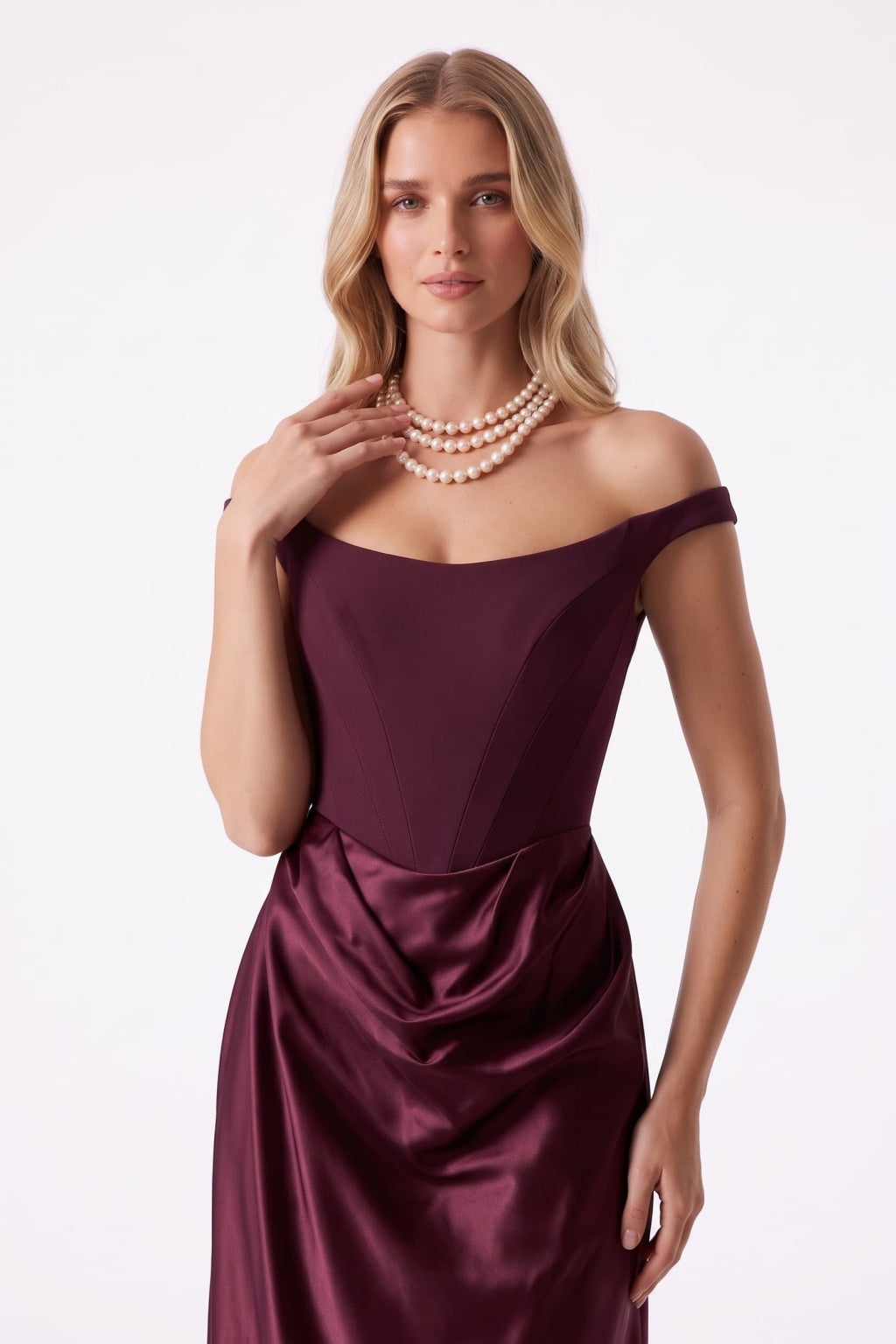 Sheath Floor Length Elastic Cloth Acetate Satin Special Occasion Dress CS1091