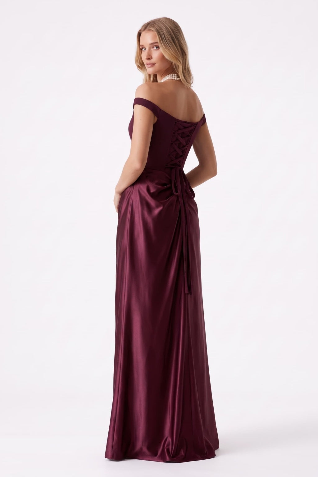 Sheath Floor Length Elastic Cloth Acetate Satin Special Occasion Dress CS1091