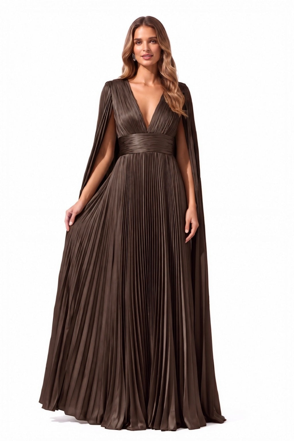 A-Line Floor Length Acetate Satin Special Occasion Dress CS1101