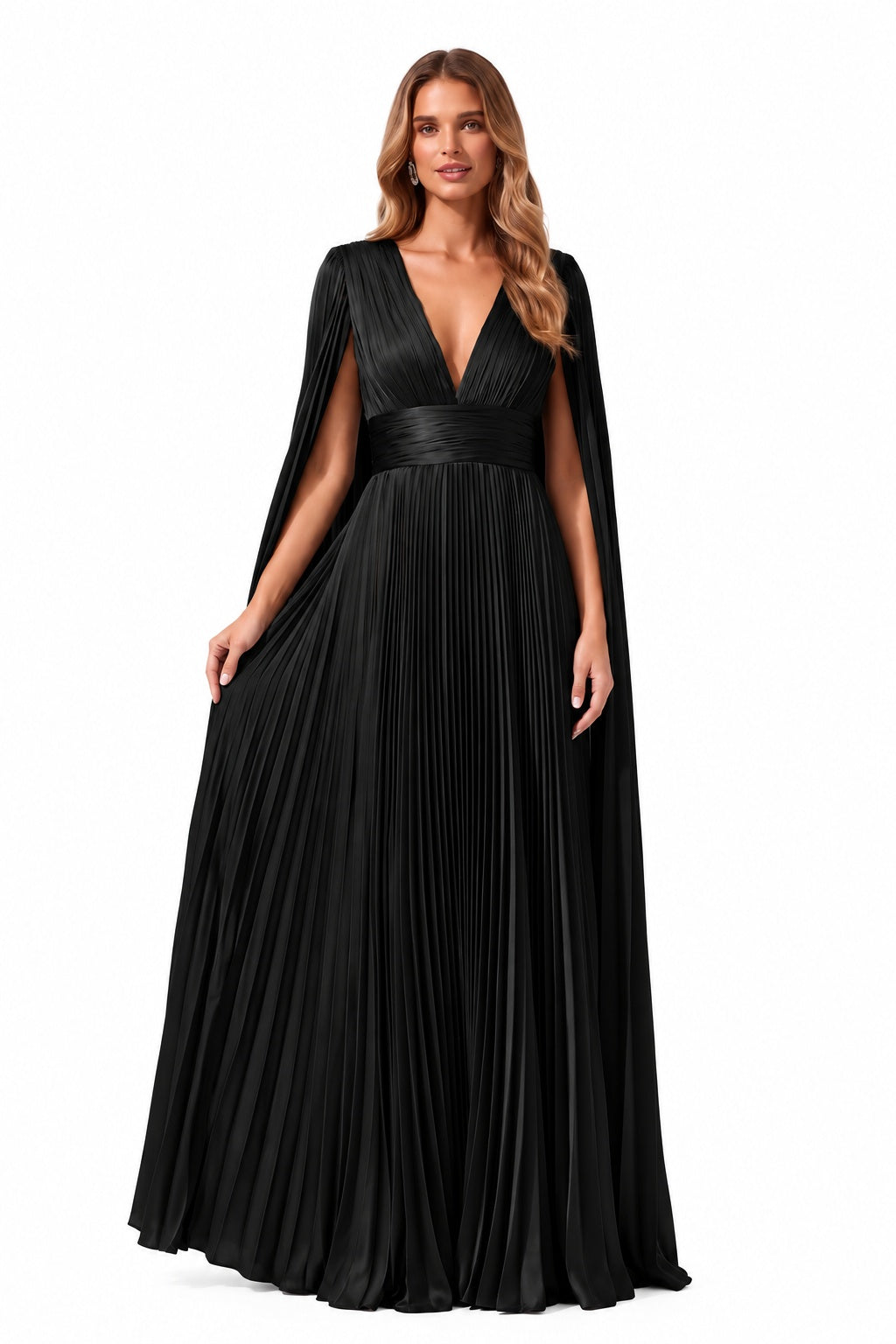 A-Line Floor Length Acetate Satin Special Occasion Dress CS1101