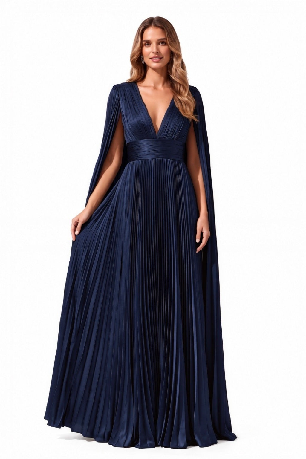 A-Line Floor Length Acetate Satin Special Occasion Dress CS1101