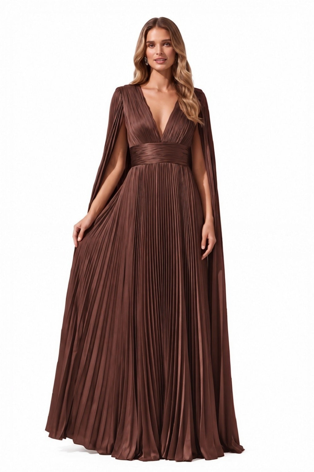 A-Line Floor Length Acetate Satin Special Occasion Dress CS1101