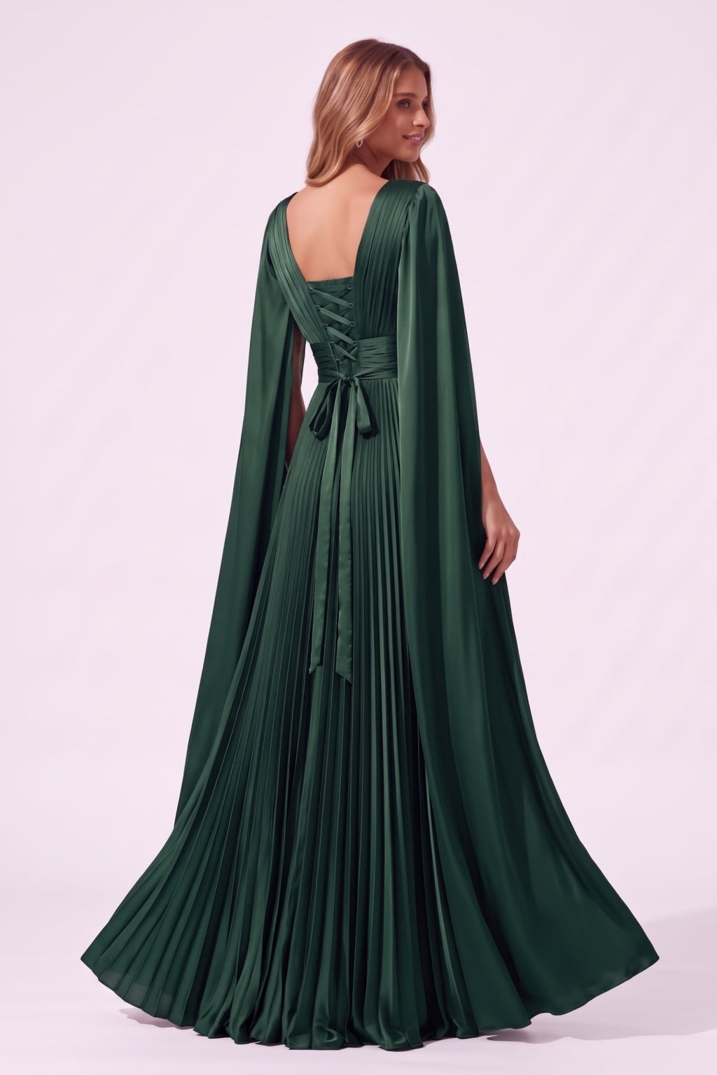A-Line Floor Length Acetate Satin Special Occasion Dress CS1101