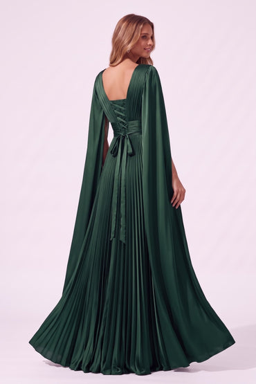 A-Line Floor Length Acetate Satin Special Occasion Dress CS1101