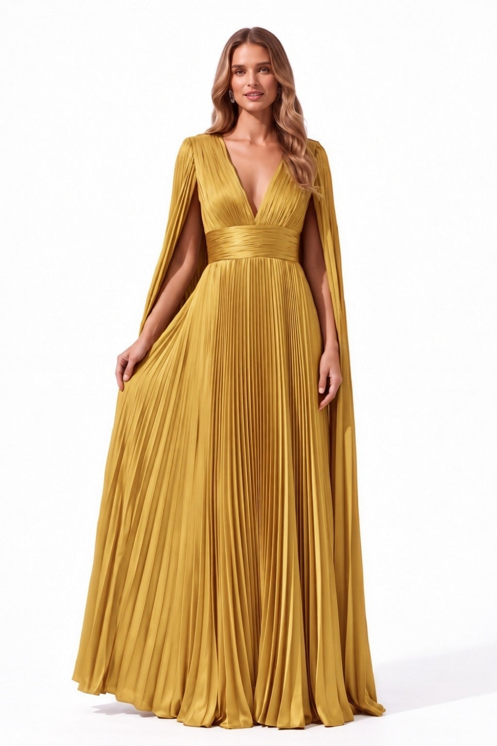 A-Line Floor Length Acetate Satin Special Occasion Dress CS1101