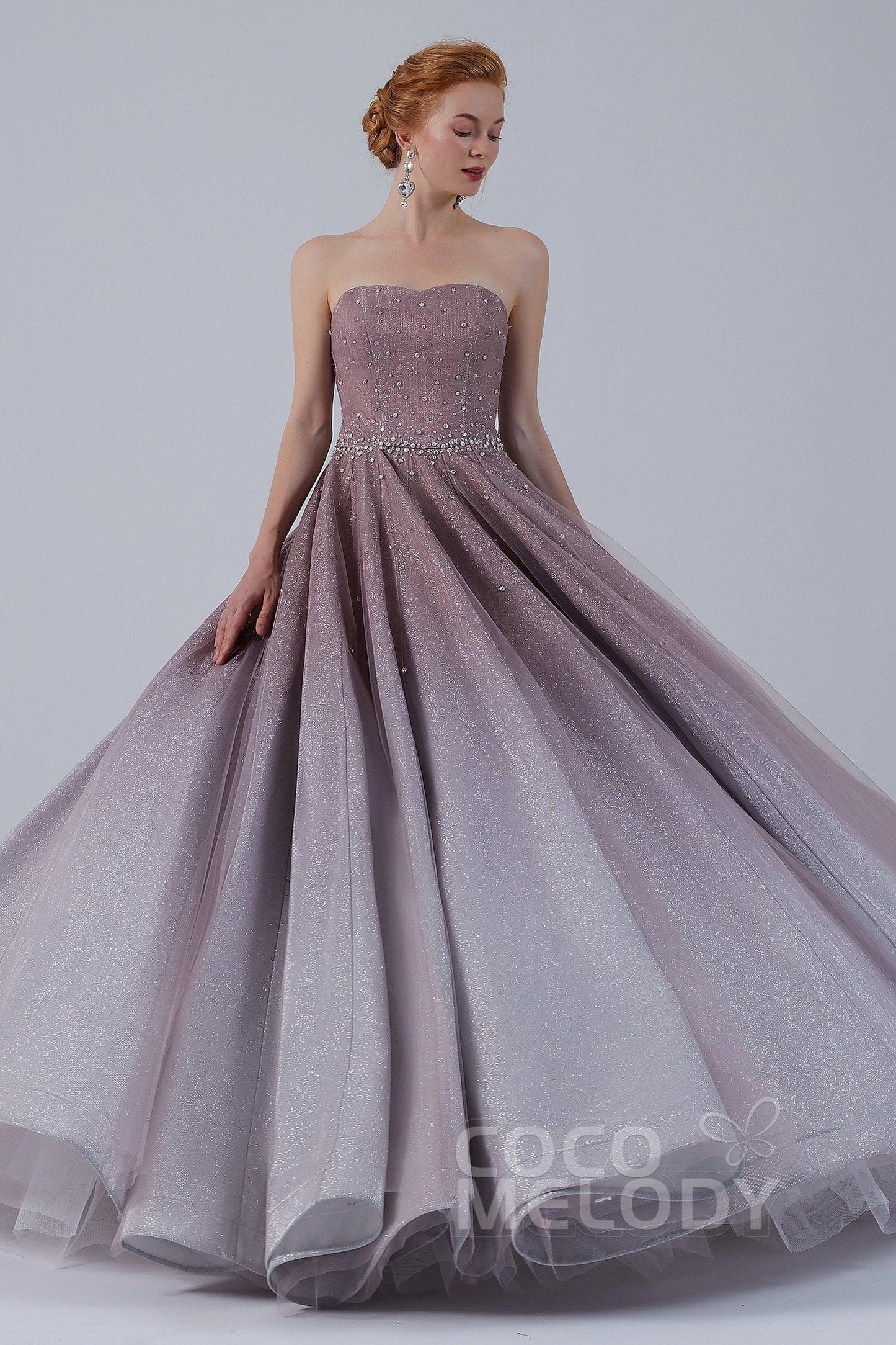 Ball Gown Floor Length Compound Ombre Wedding Dress CW2141 - COCOMELODY
