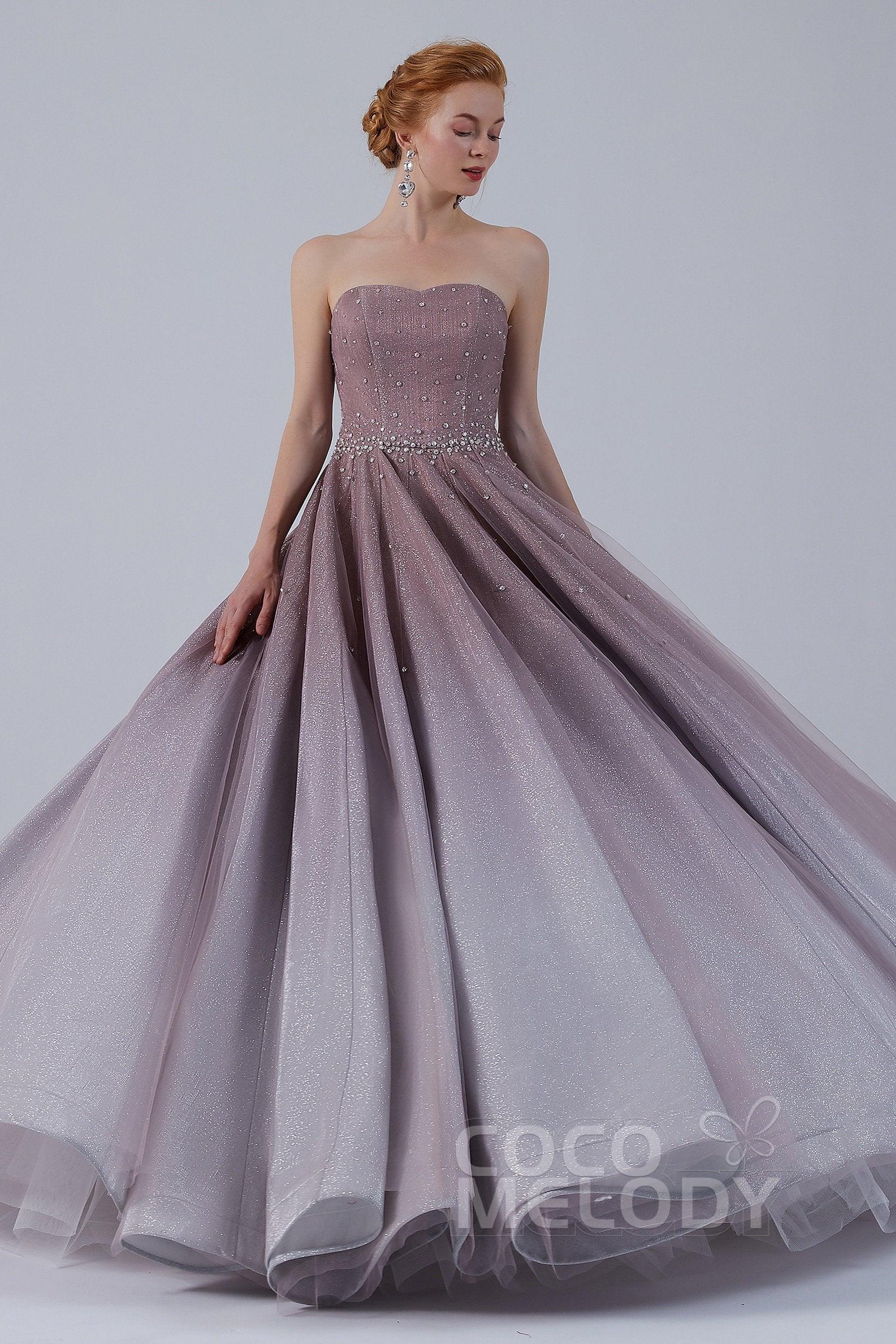 Ball Gown Floor Length Compound Ombre Wedding Dress CW2141 - COCOMELODY