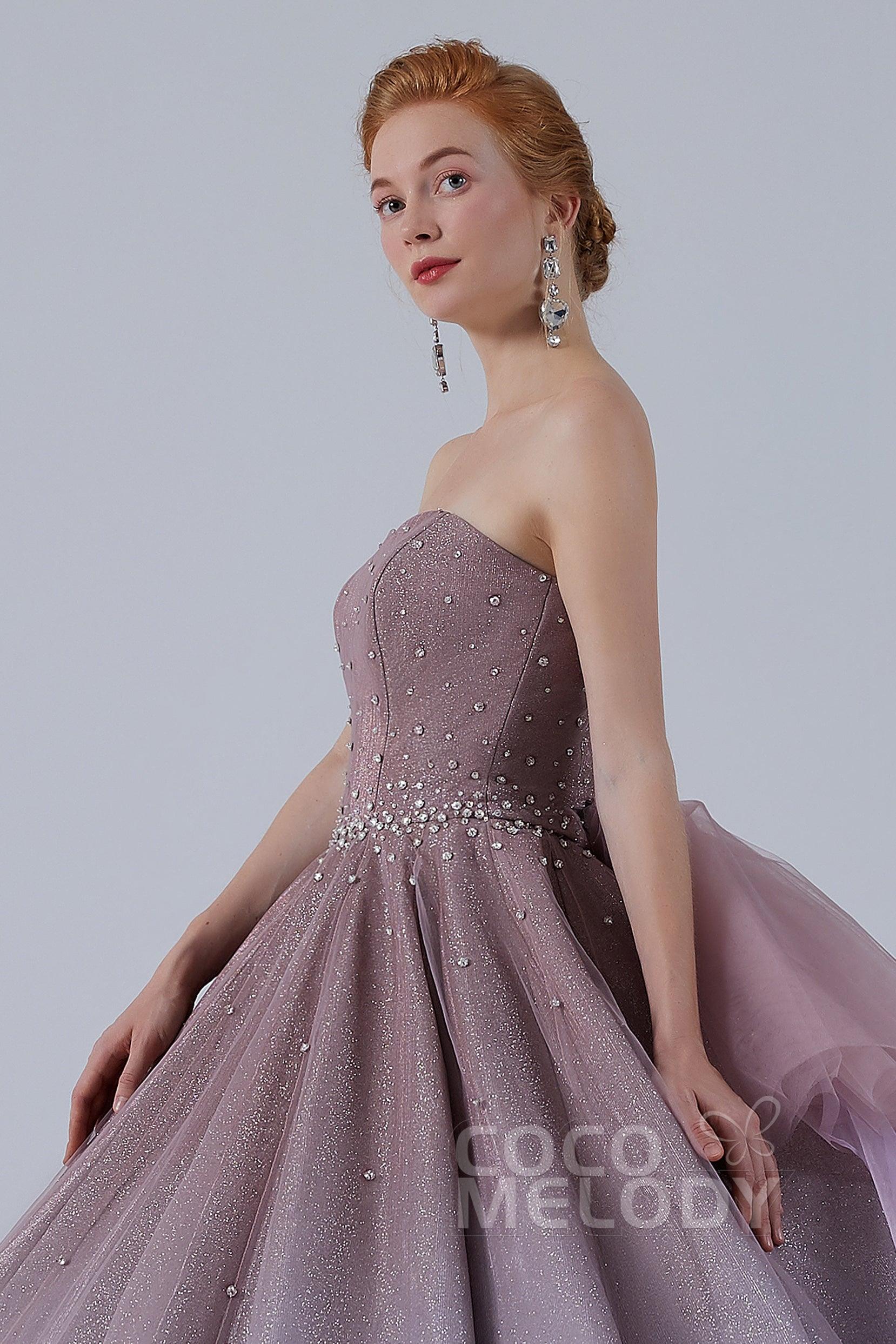 Ball Gown Floor Length Compound Ombre Wedding Dress CW2141 - COCOMELODY