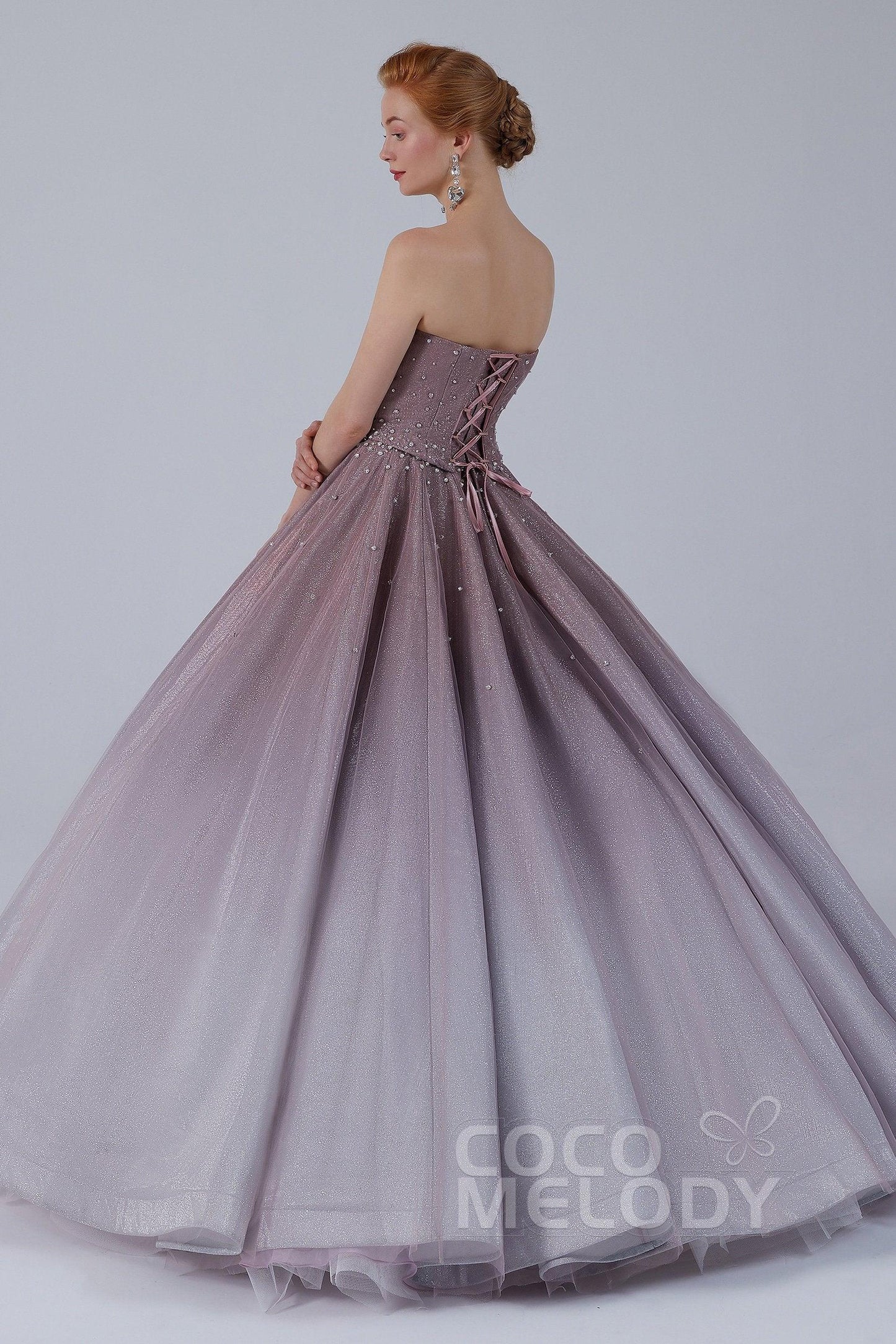 Ball Gown Floor Length Compound Ombre Wedding Dress CW2141 - COCOMELODY