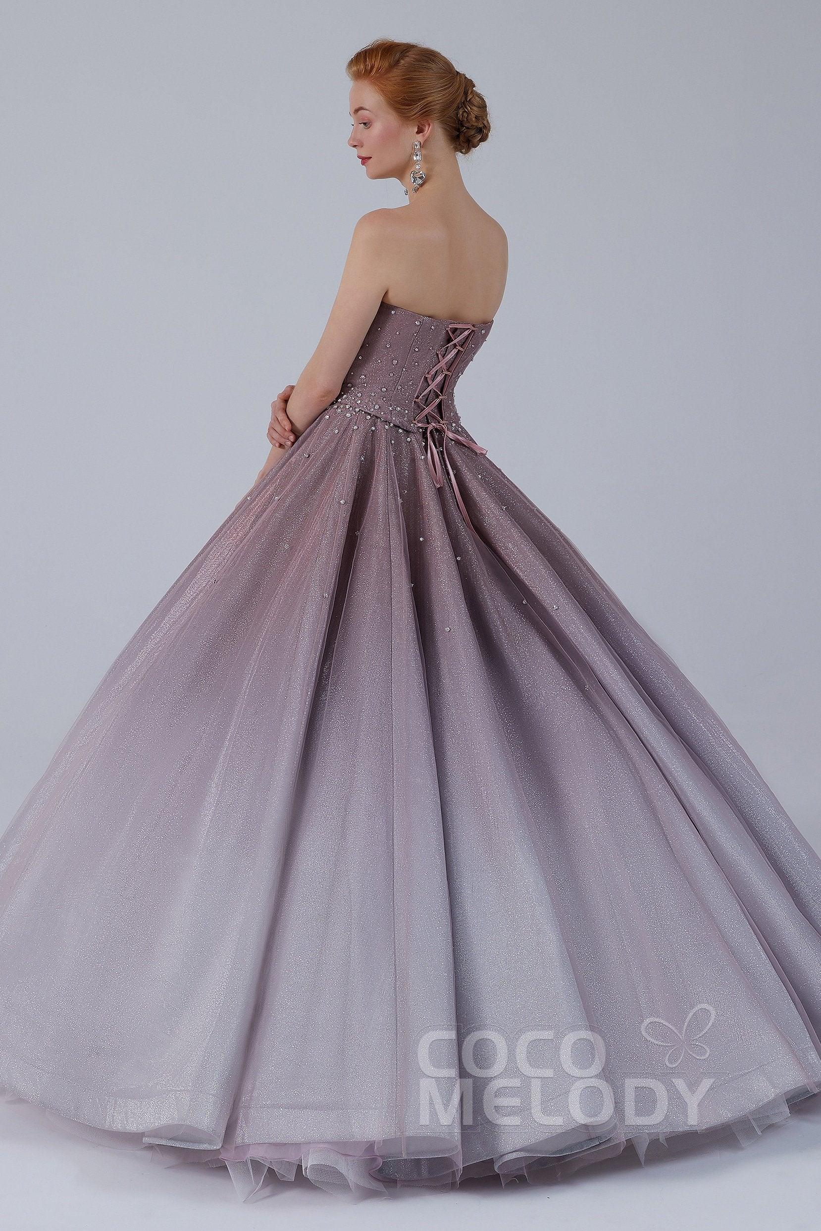 Ball Gown Floor Length Compound Ombre Wedding Dress CW2141 - COCOMELODY