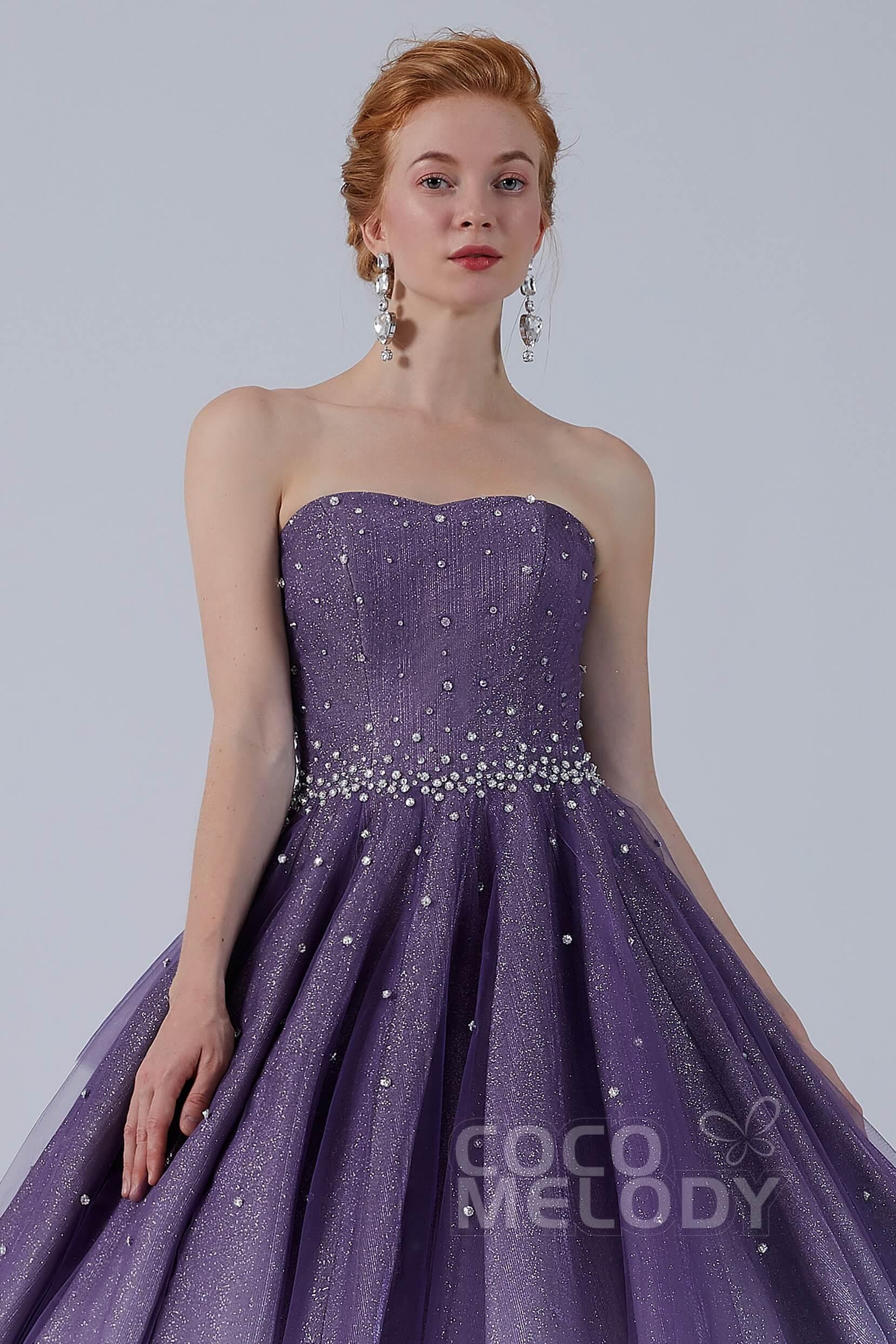 Ball Gown Floor Length Compound Ombre Wedding Dress CW2142 - COCOMELODY