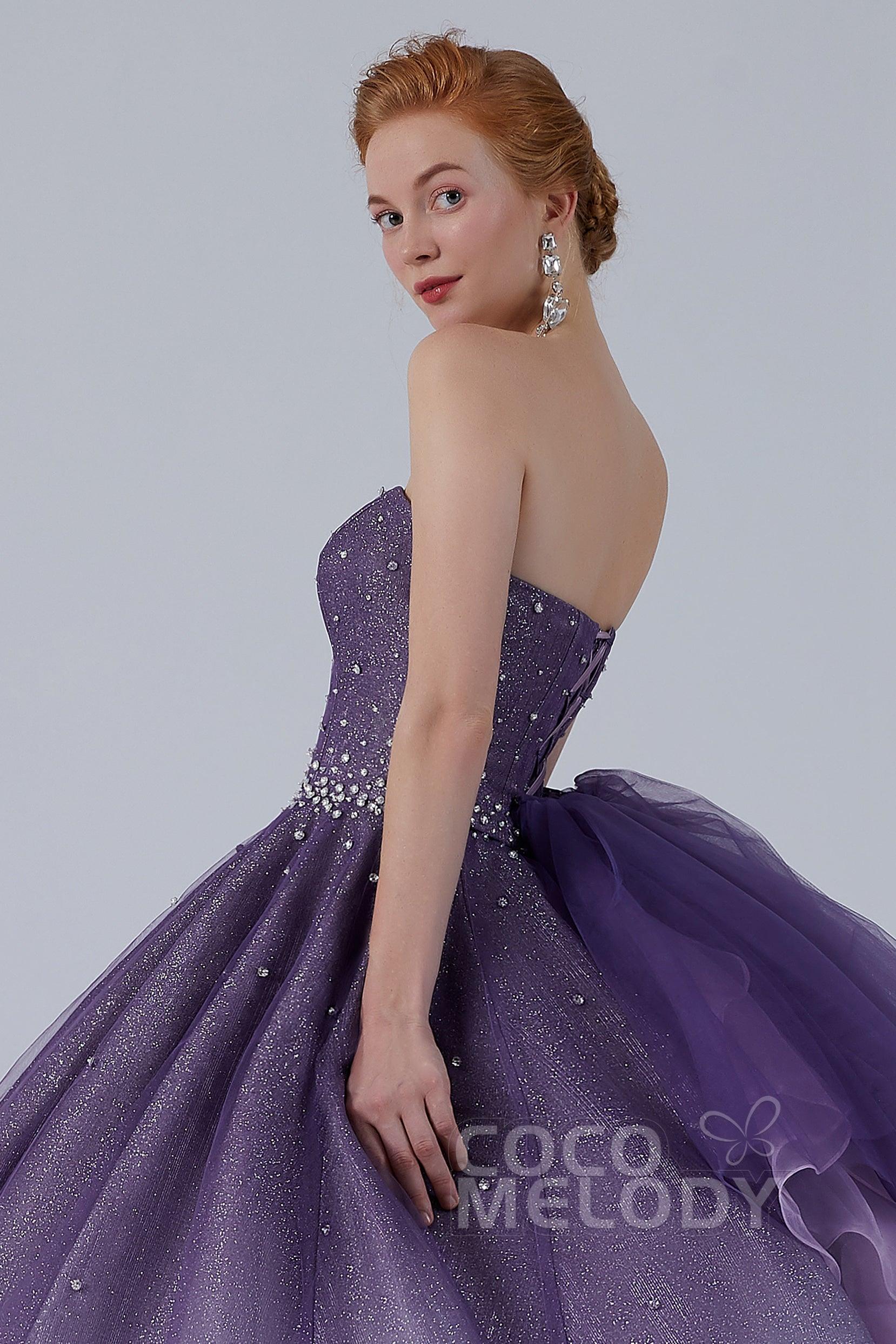 Ball Gown Floor Length Compound Ombre Wedding Dress CW2142 - COCOMELODY