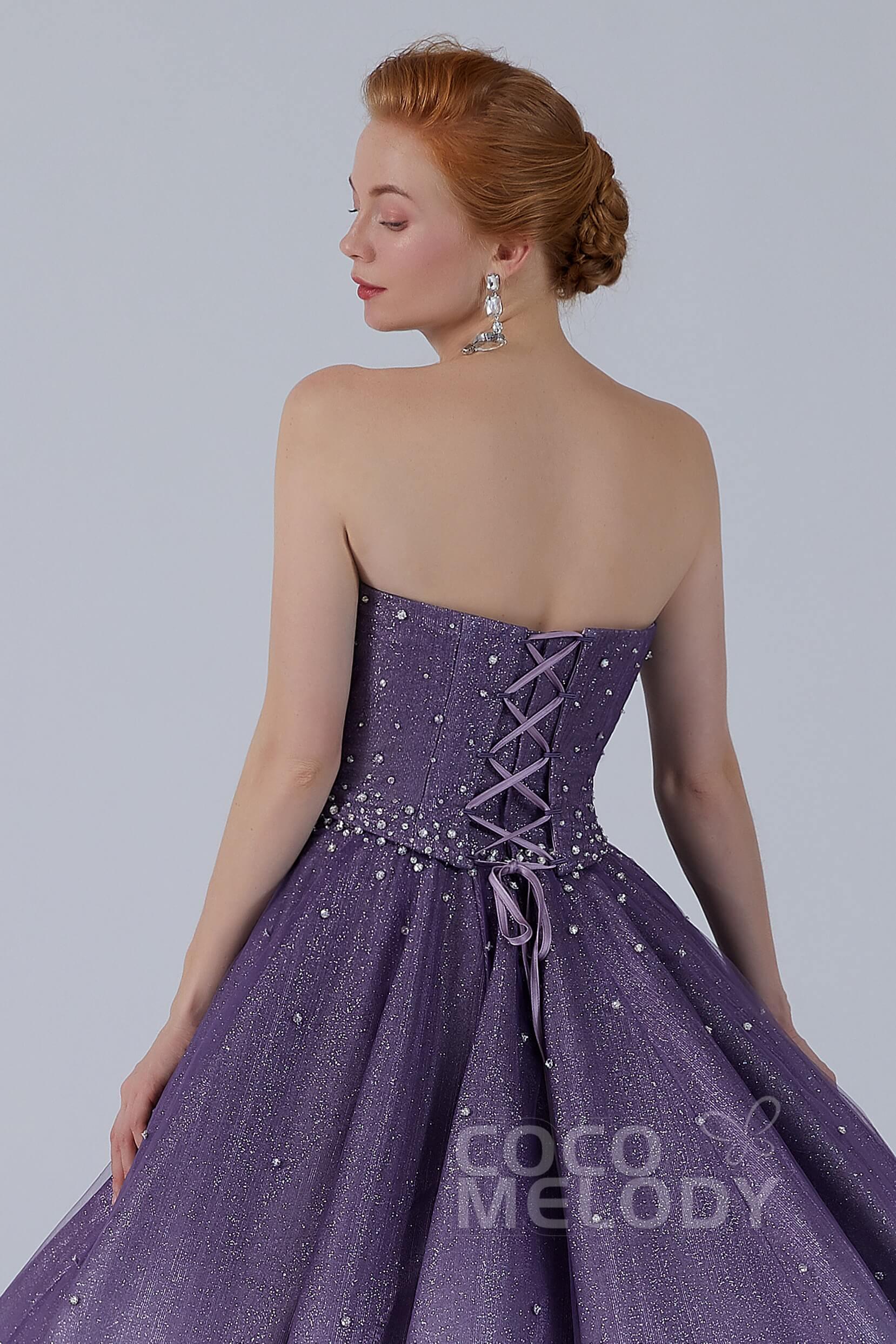 Ball Gown Floor Length Compound Ombre Wedding Dress CW2142 - COCOMELODY