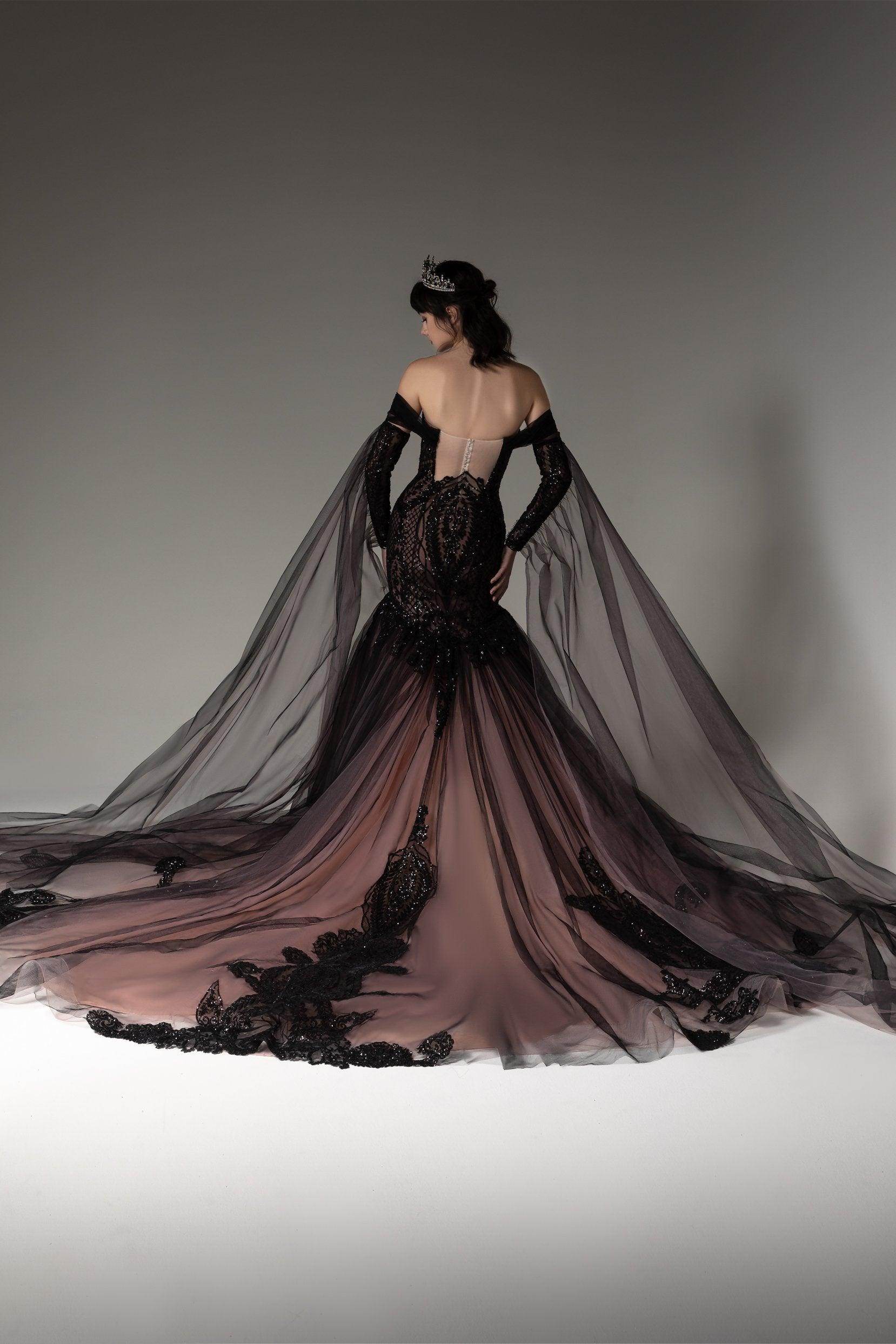 Off Shoulder Mermaid Wedding Dress with Beading Embroidery COCOMELODY CW2508, 45 Days / As Picture:Black/Dusty Rose / US16-UK18-EUR46 Off Shoulder Mermaid Wedding Dress with Beading Embroidery COCOMELODY CW2508, 45 Days / As Picture:Black/Dusty Rose / US16-UK18-EUR46