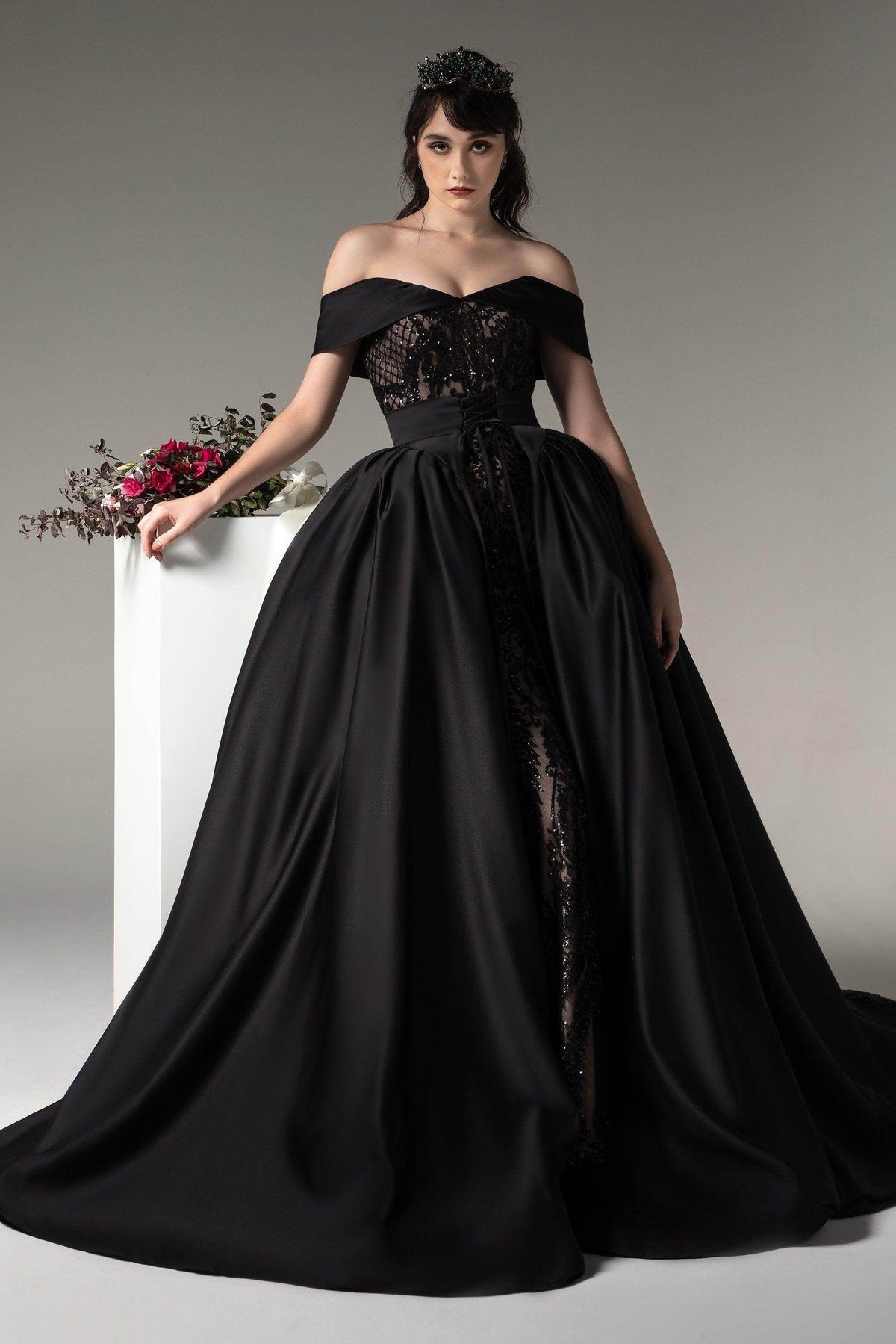 Black Wedding Dresses  COCOMELODY