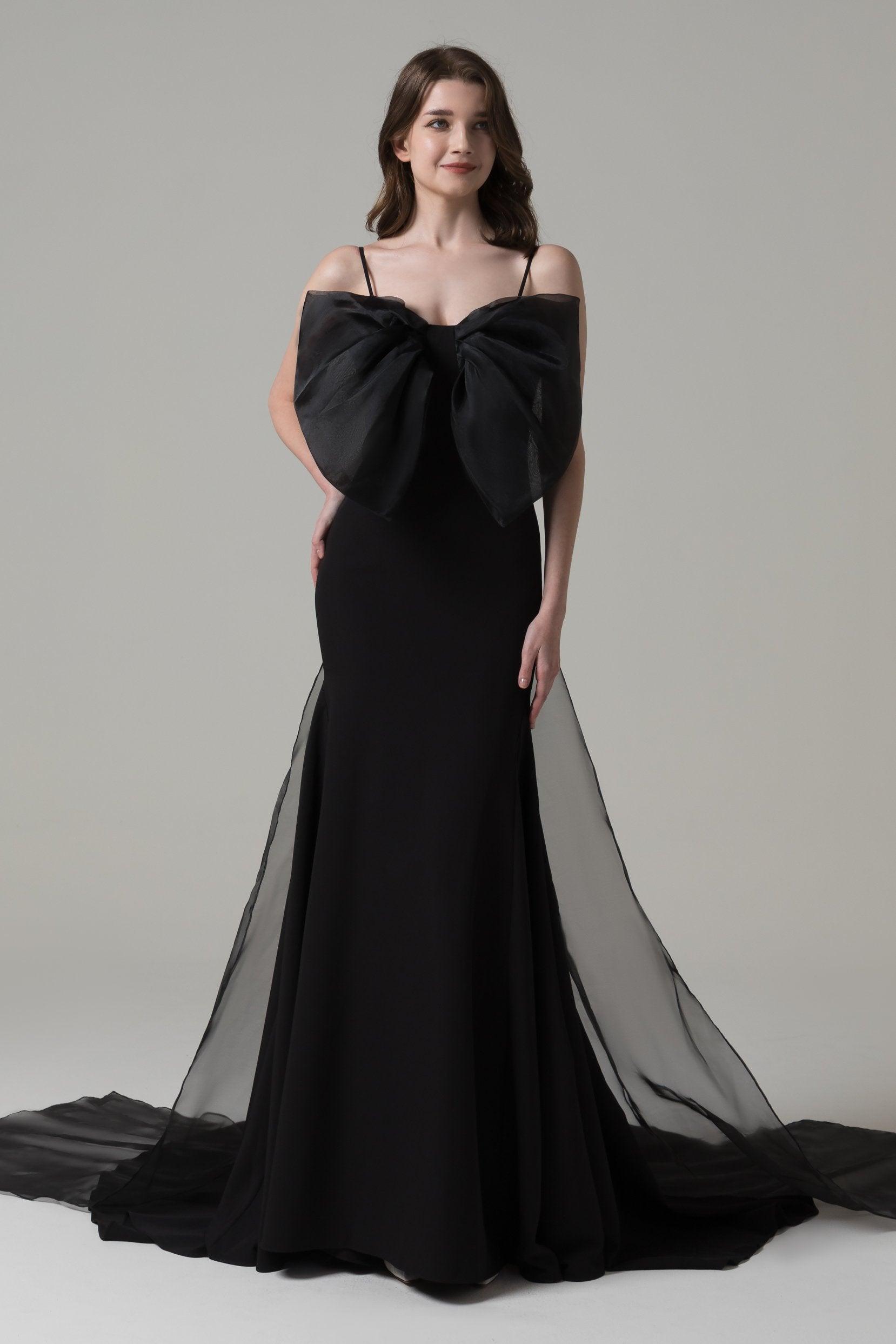 Trumpet Court Train Elastic Cloth Wedding Dress CW2645 - COCOMELODY
