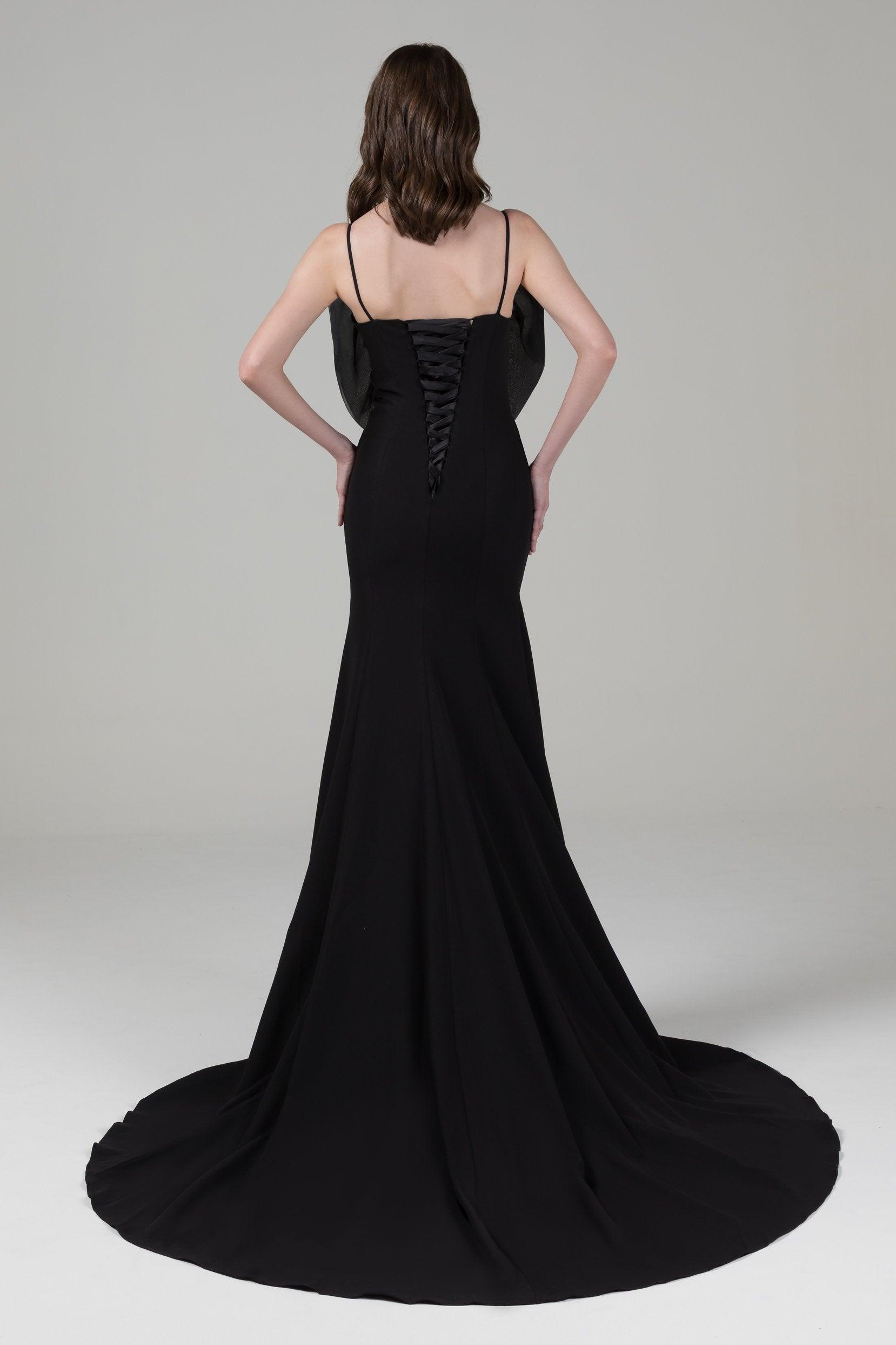 Trumpet Court Train Elastic Cloth Wedding Dress CW2645 - COCOMELODY