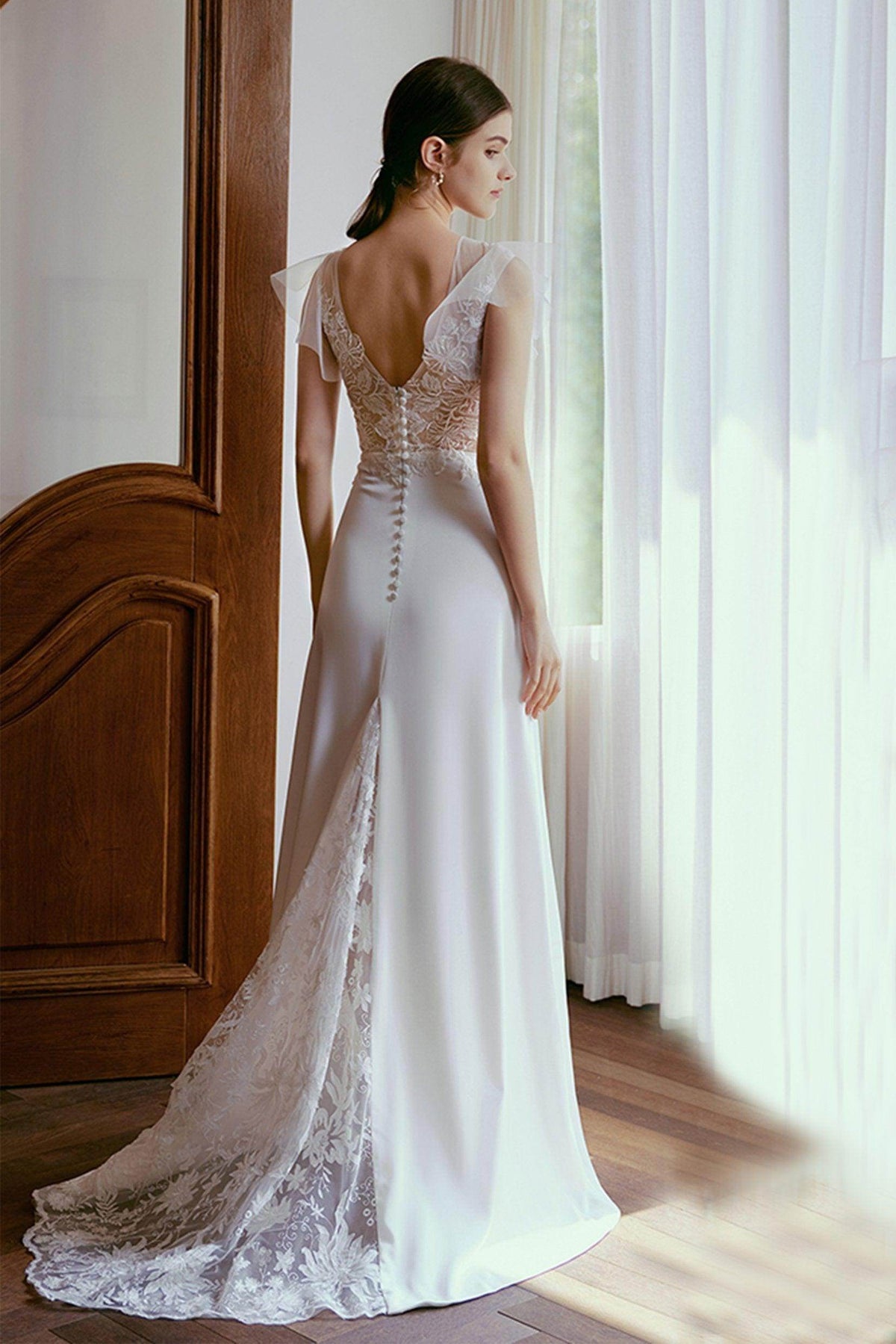 Sheath Wedding Dresses  COCOMELODY