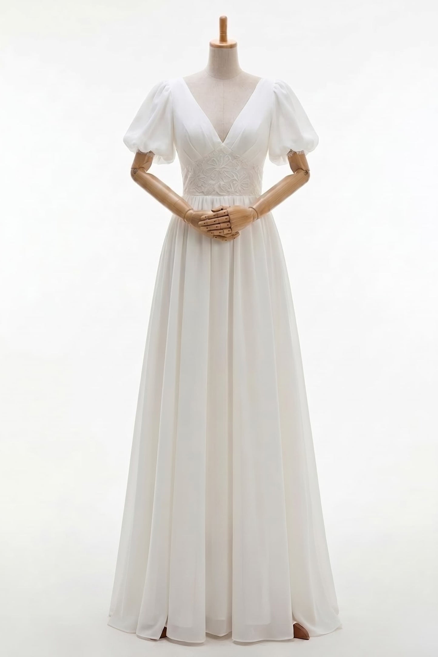 Sheath Floor Length Elastic Cloth Wedding Dress CW2676