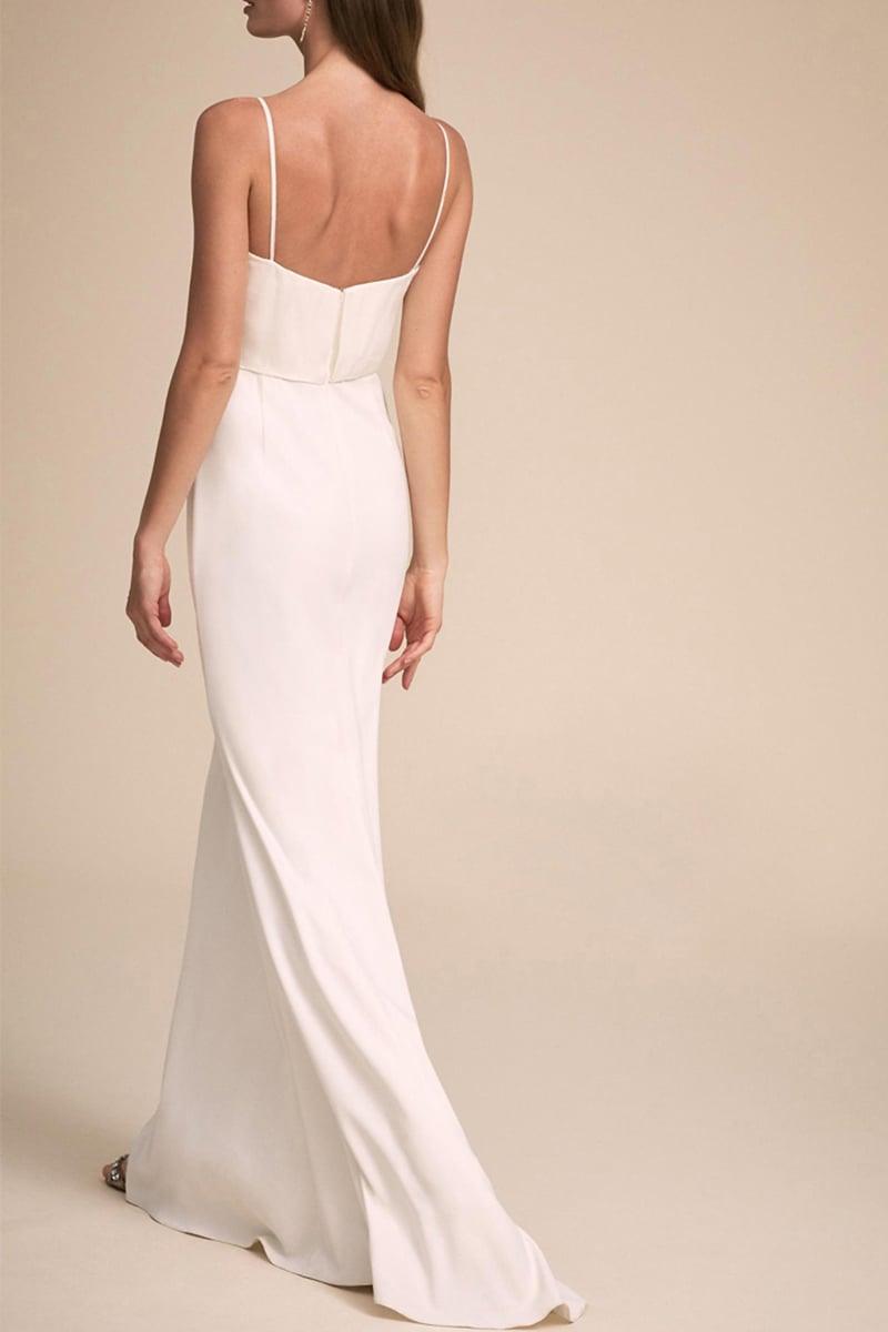 Mermaid Sweep-Brush Train Lace Tulle Wedding Dress CW3116 - COCOMELODY