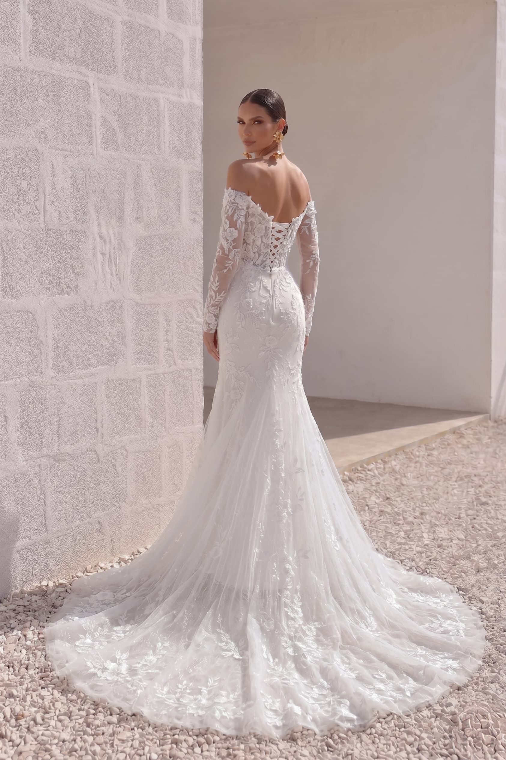 wedding dress mermaid lace long sleeve High Neck Glitter THIS DRESS MAY TAKE AN ADDITIONAL 2 80s Style Wedding Dress Mermaid