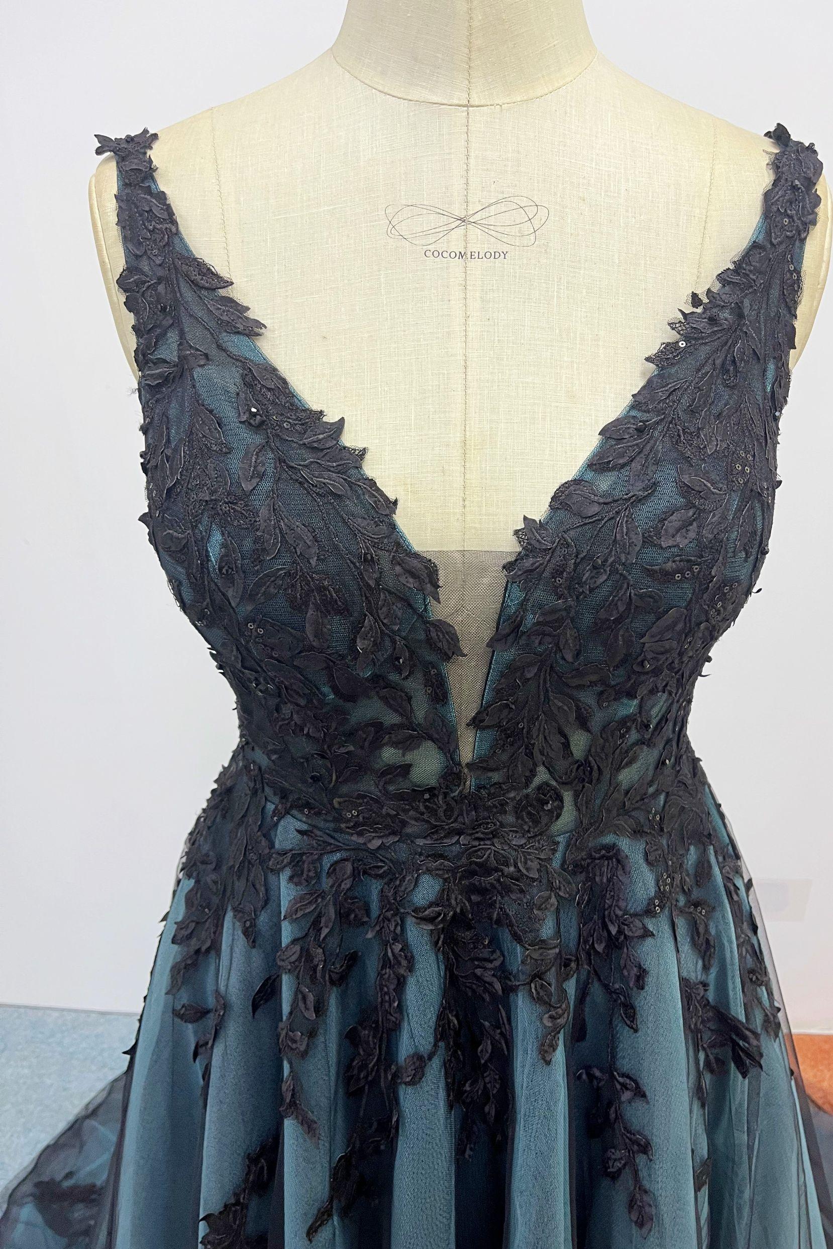 A-Line Court Train Mikado Wedding Dress CW3222 - COCOMELODY
