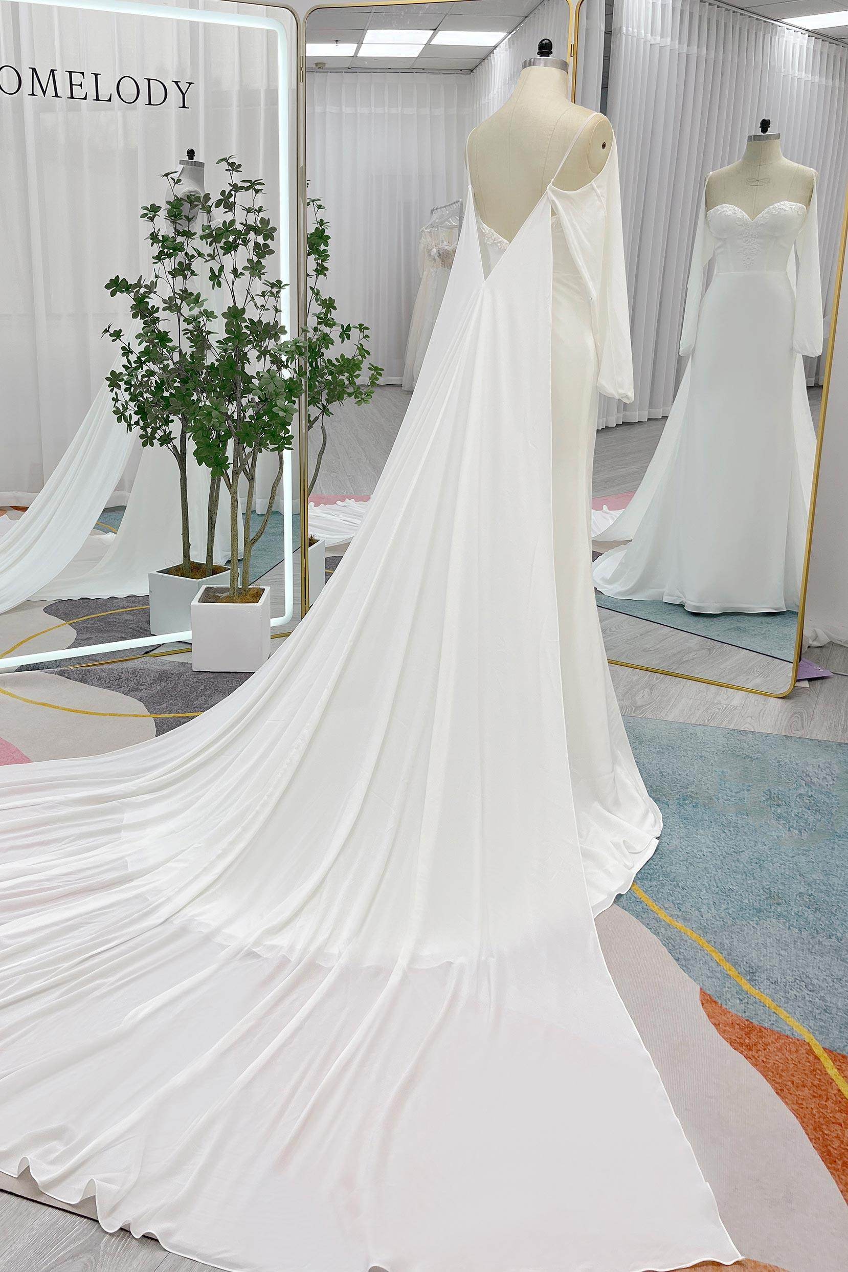 chiffon trumpet wedding dress Casablanca Bridal 2043 size 10 Wedding Dress Ruffle Bridal Gown Strapless