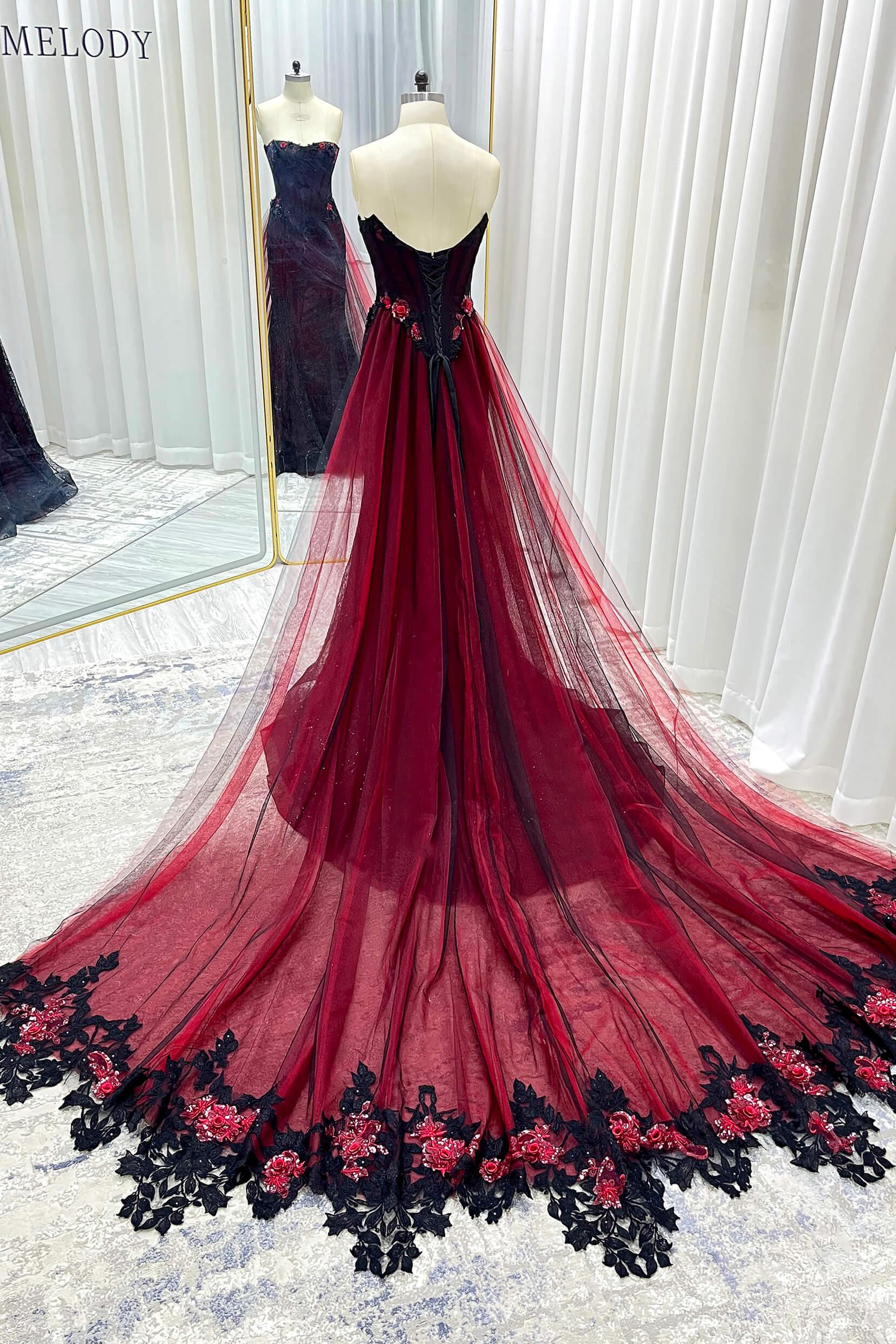 Trumpet-Mermaid Chapel Train Sequined Lace Tulle Wedding Dress CW3346 - COCOMELODY