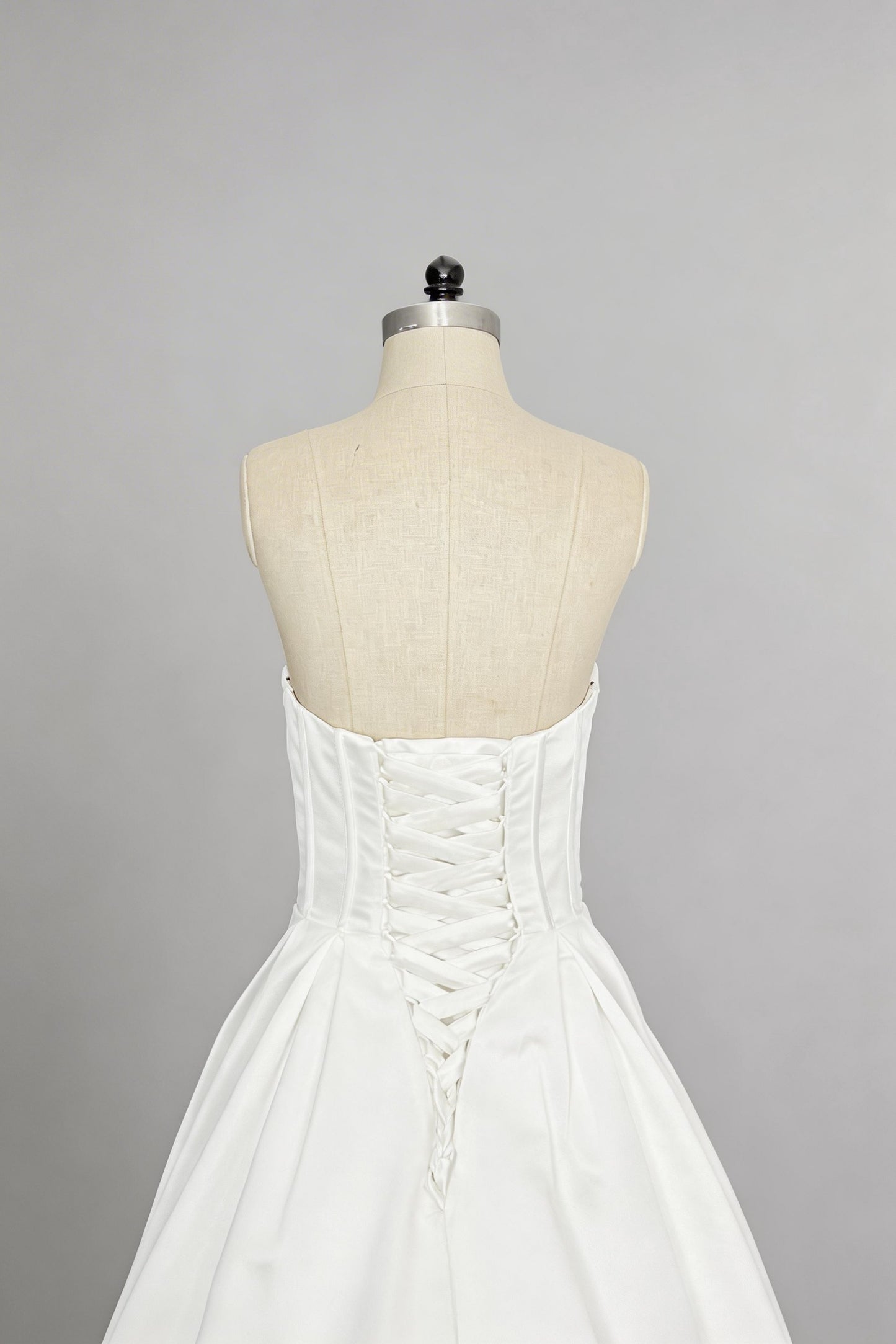 A-Line Court Train Satin Wedding Dress CW3502