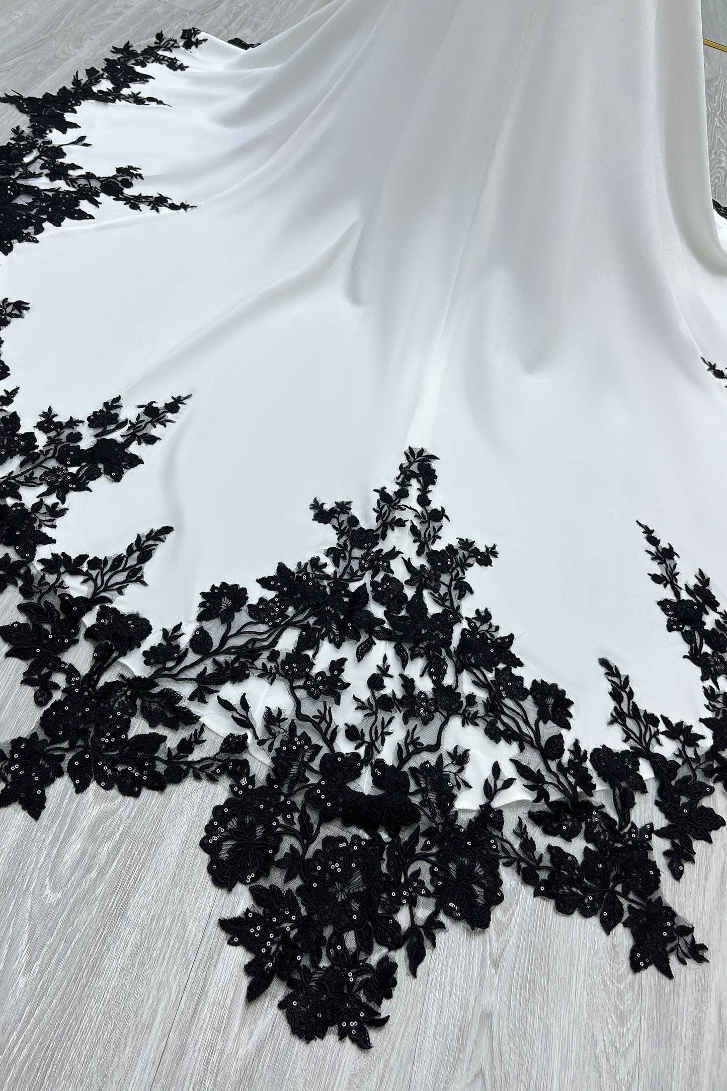 Trumpet-Mermaid Chapel Train Elastic Satin Wedding Dress CW3586