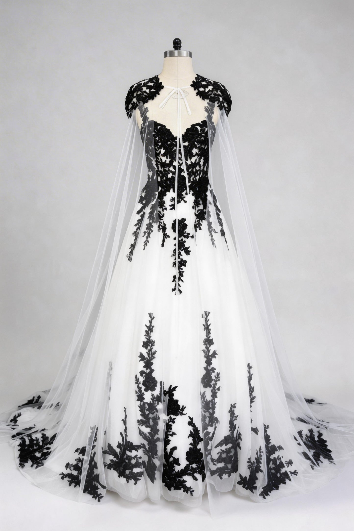 Tulle Wedding Wrap with Appliques Beading CJ0080