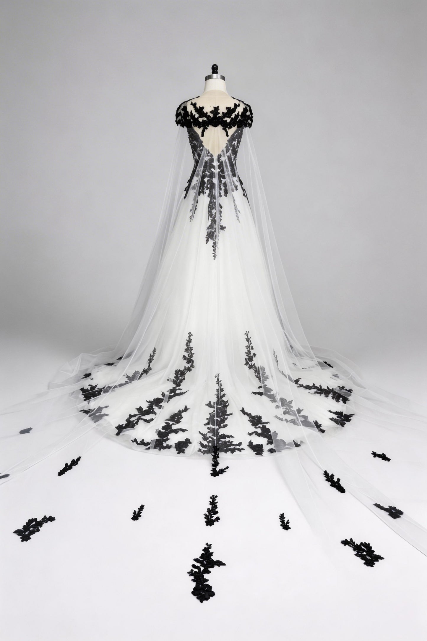 Tulle Wedding Wrap with Appliques Beading CJ0080
