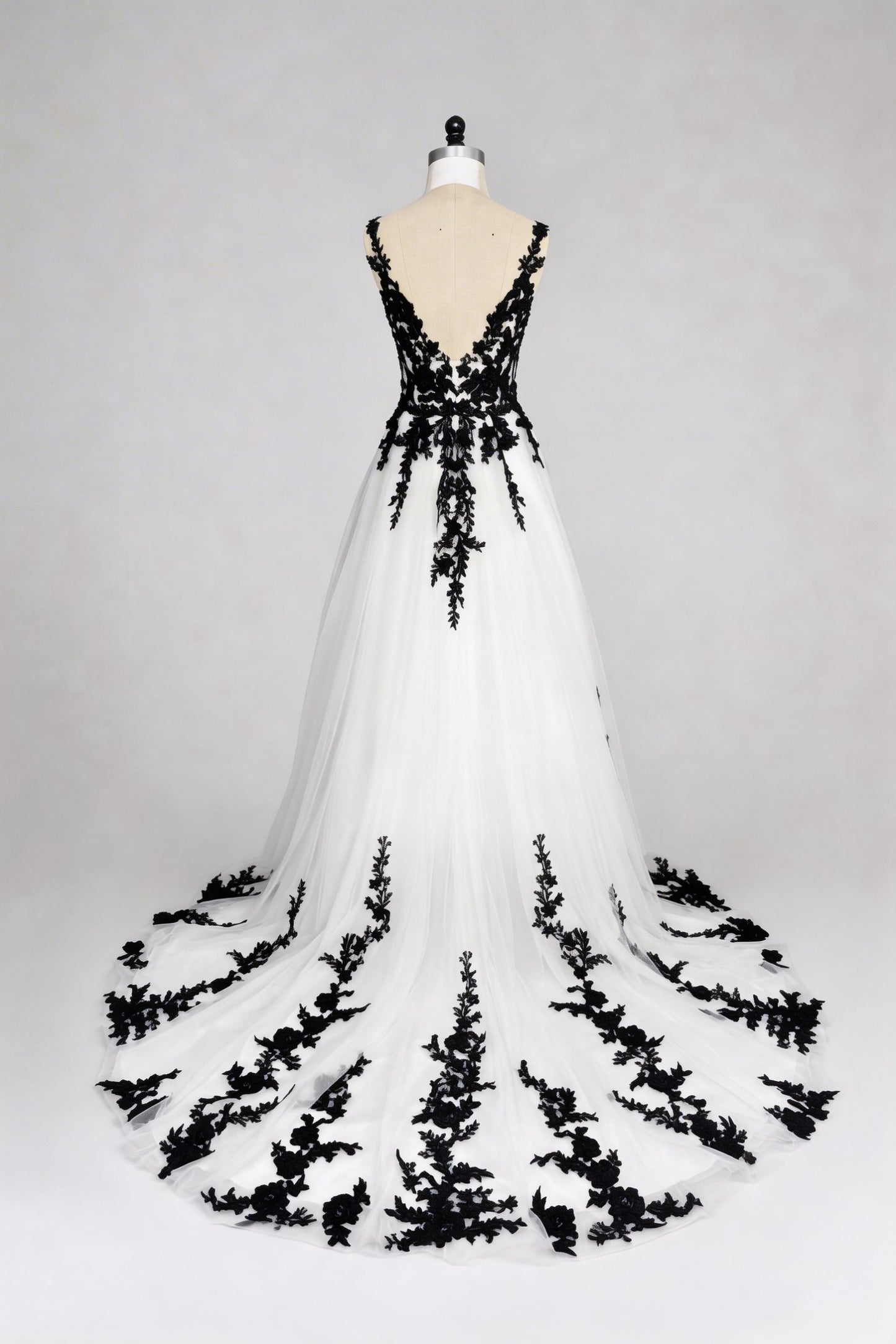A-Line Court Train Tulle Wedding Dress CW3652