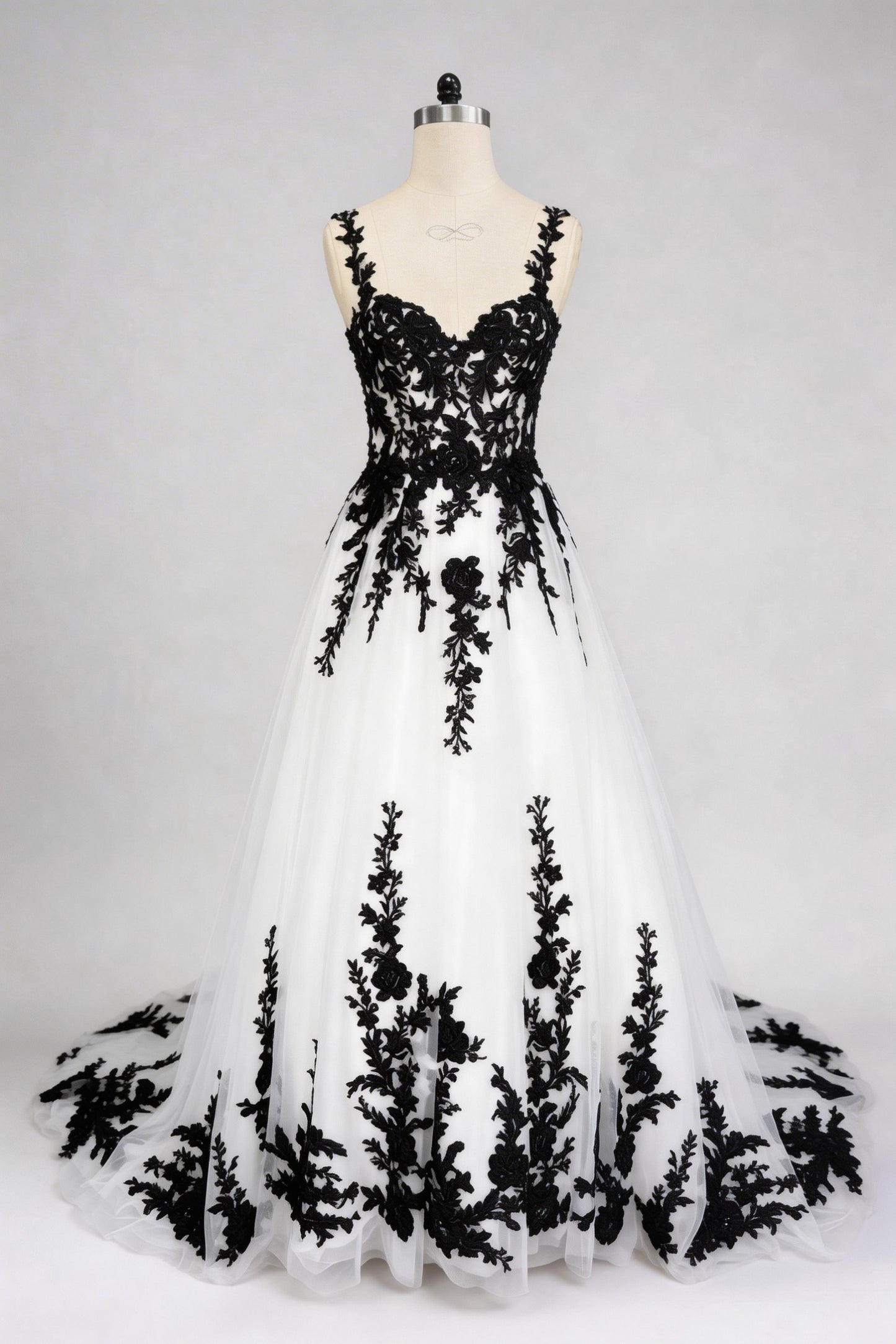 A-Line Court Train Tulle Wedding Dress CW3652